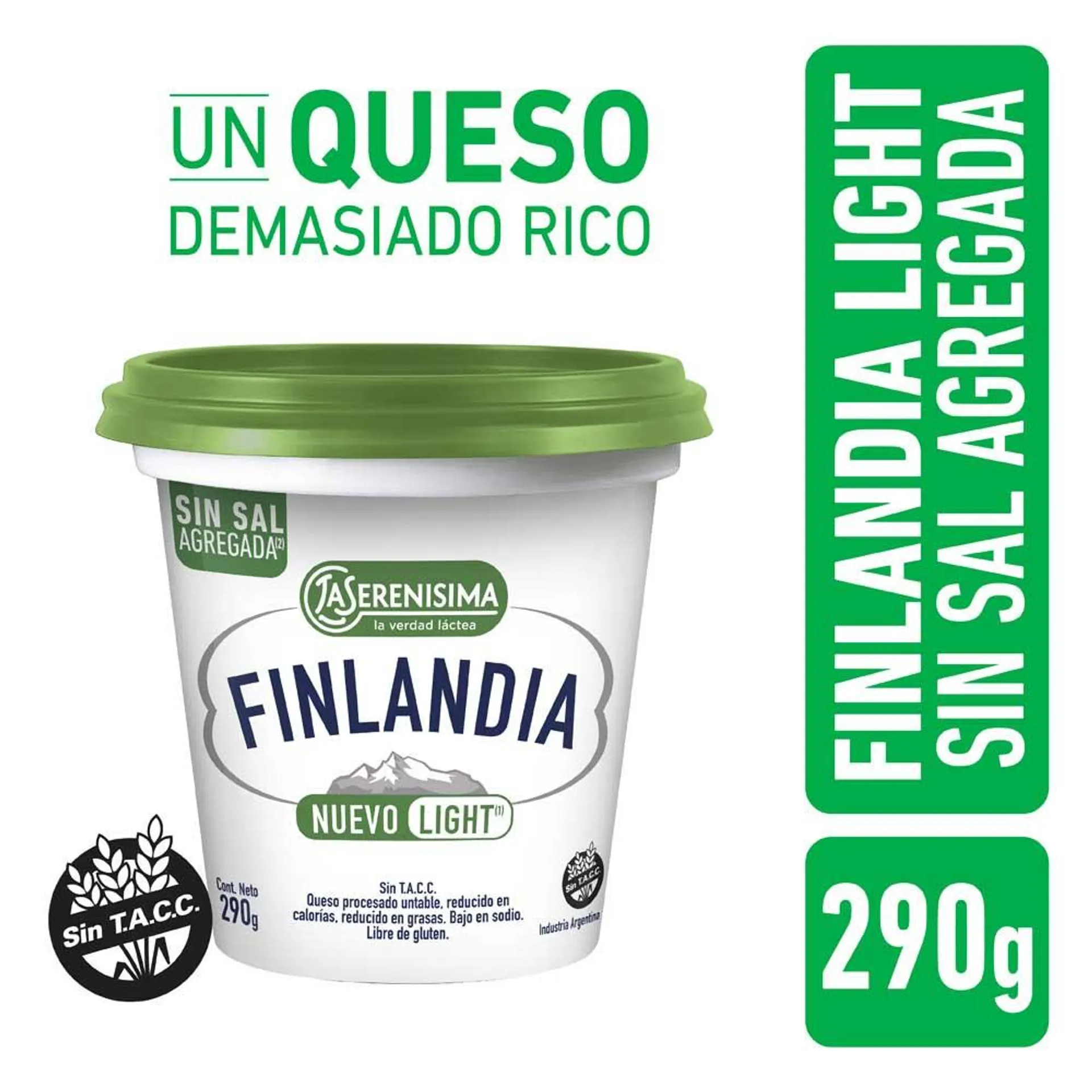 Queso La Serenisima Finlandia Reducido En Calorías 290 G