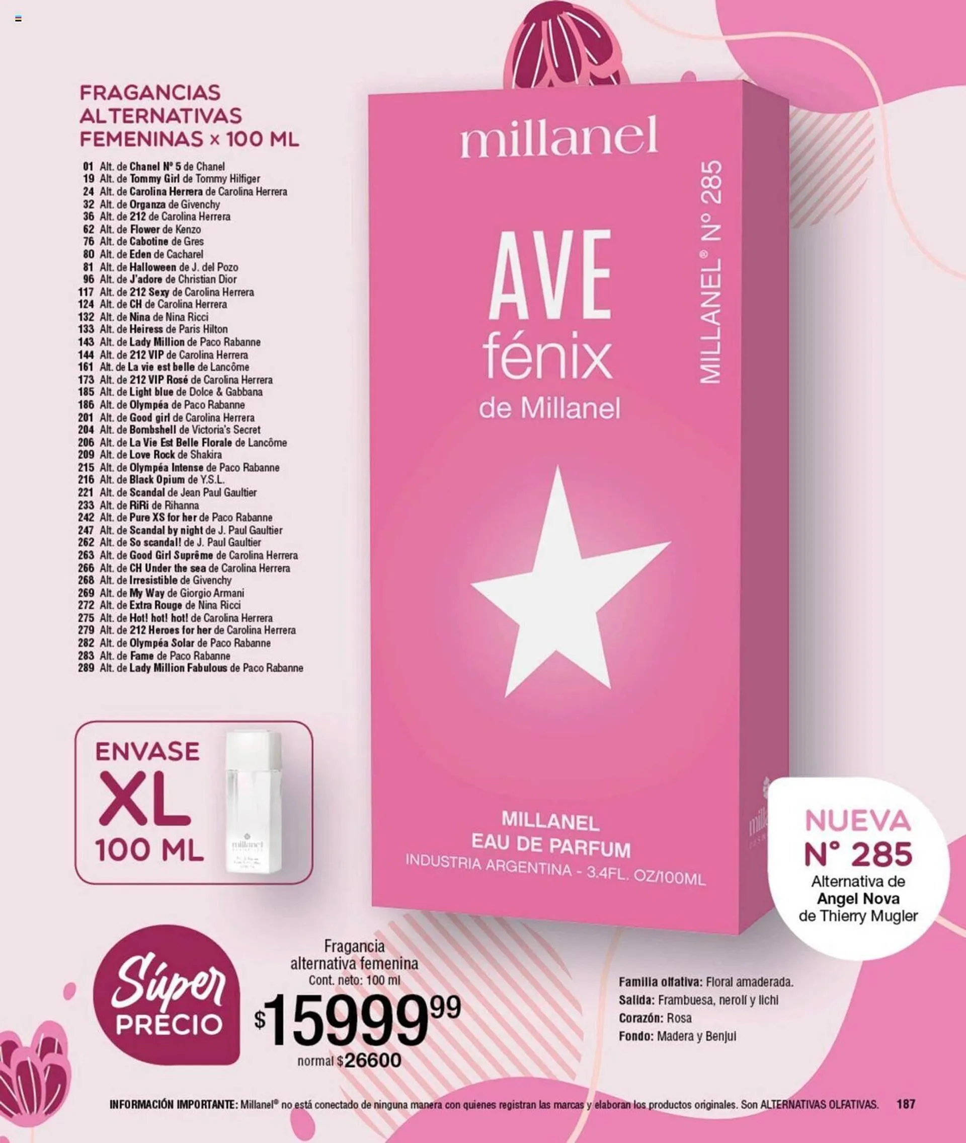 Ofertas de Catálogo Millanel Cosmética 23 de septiembre al 20 de octubre 2024 - Página 187 del catálogo