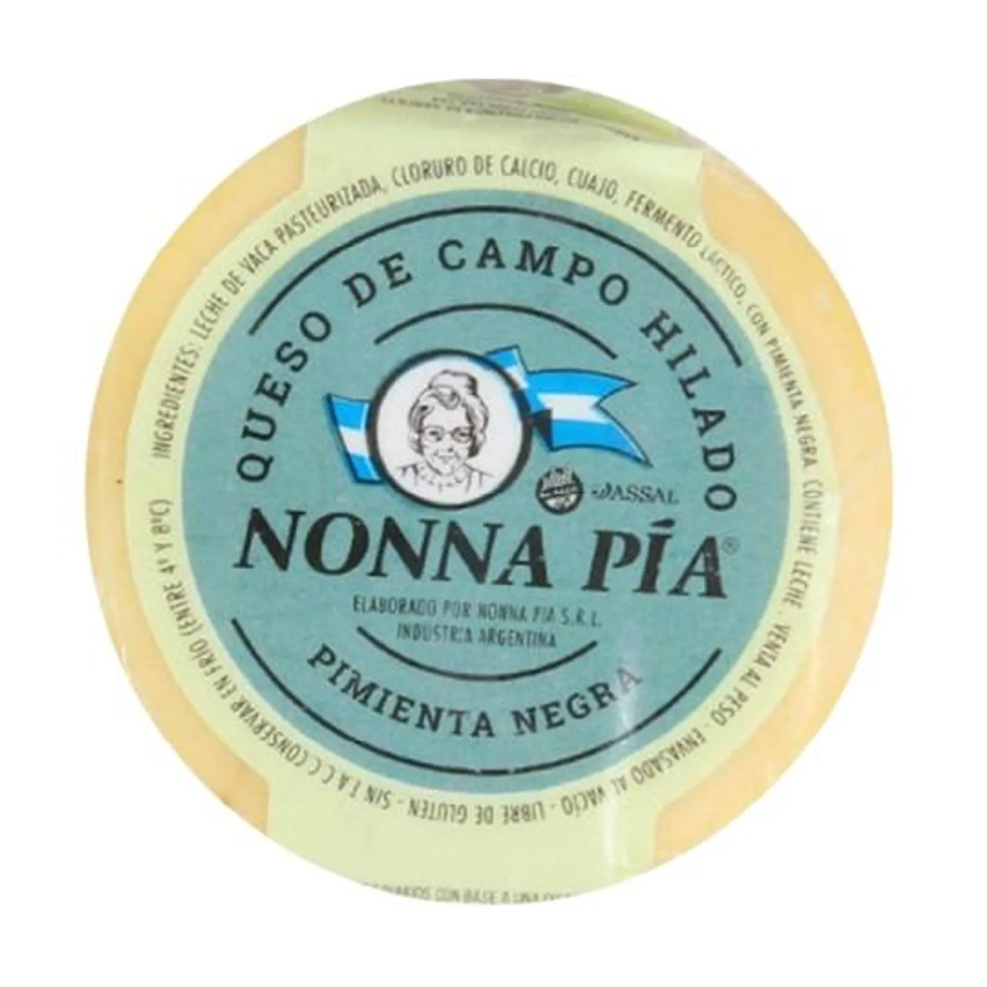 QUESO NONNA PIA CON PIMIENTA NEGRA 1 UNIDAD