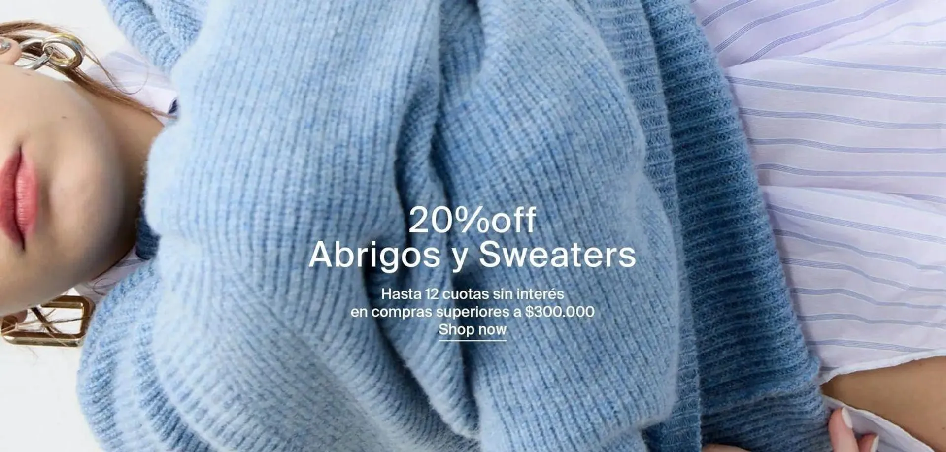 20% off Abrigos y Sweaters - 1