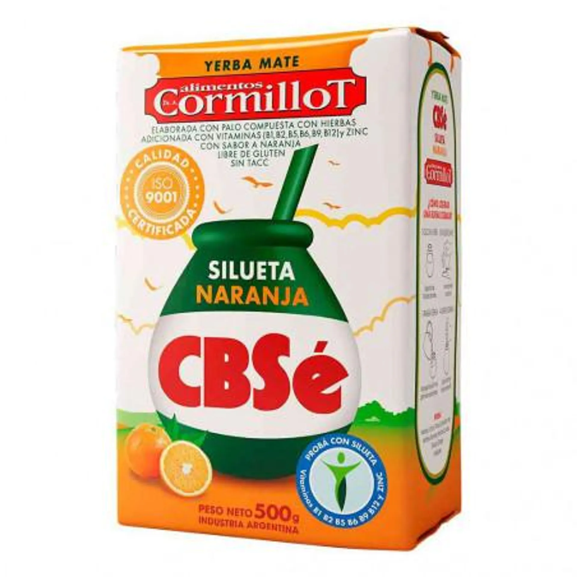 YERBA COMP. CBSE SILUETA NARANJA 500 GRS