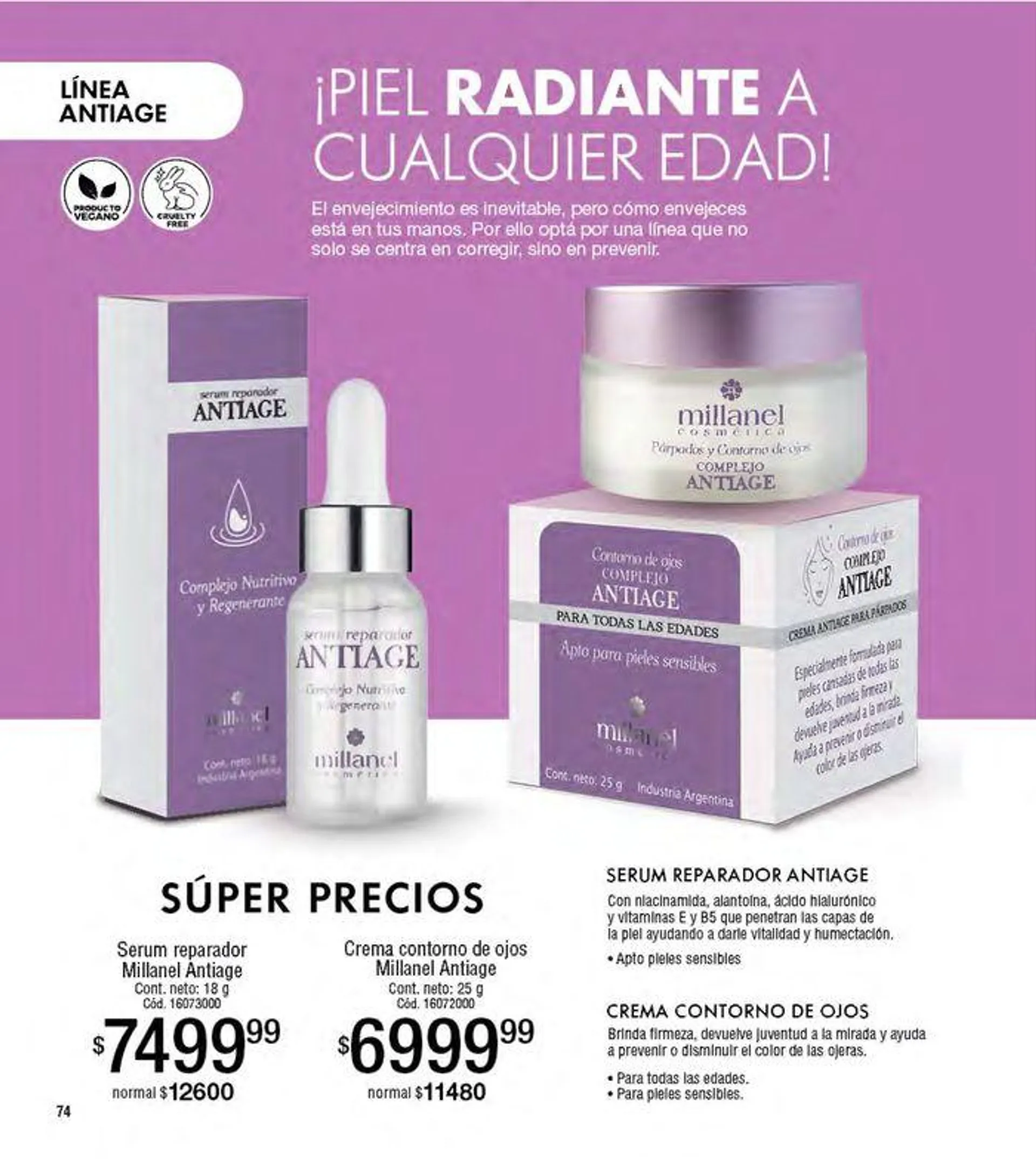 Ofertas de Catálogo Cosmeticos Millanel C8/24 5 de julio al 28 de julio 2024 - Página 74 del catálogo