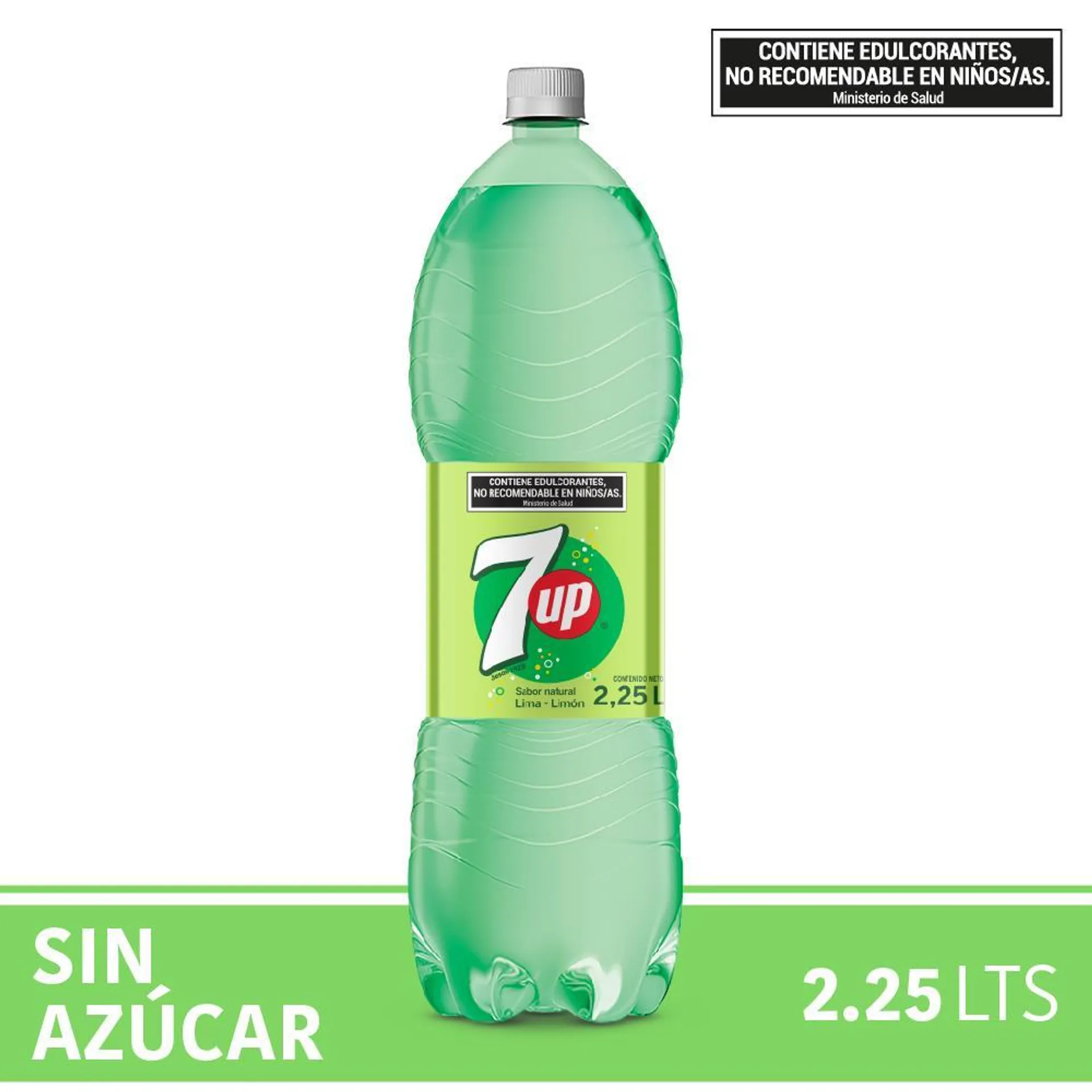 Gaseosa SEVEN UP Sin Azúcar Botella 2.25 L