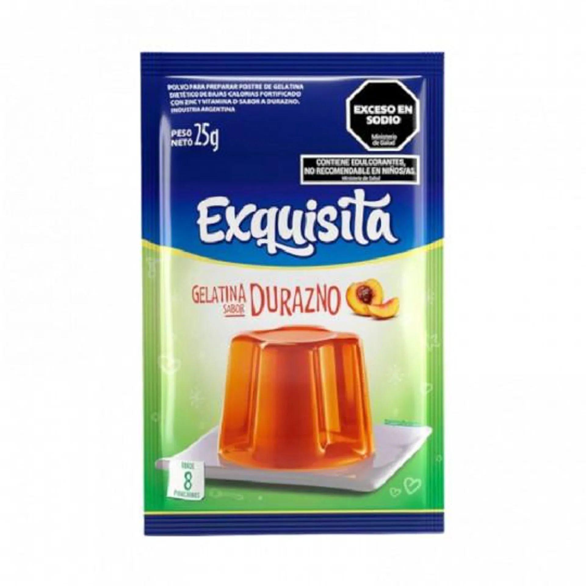 GELATINA LIGHT EXQUISITA DURAZ FORT 25 GRS