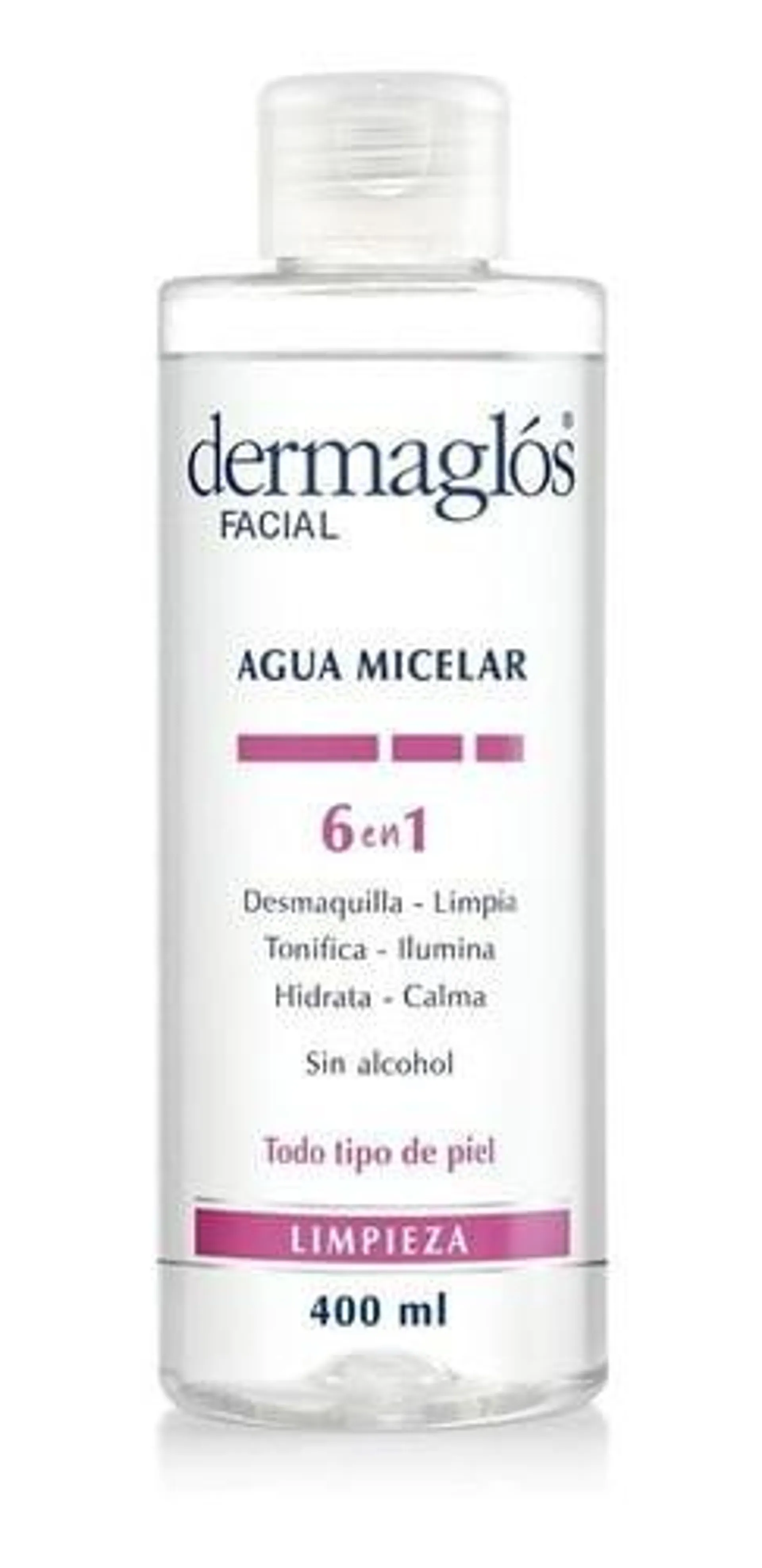 Dermaglós Facial Agua Micelar 6 en 1 x 400 ml