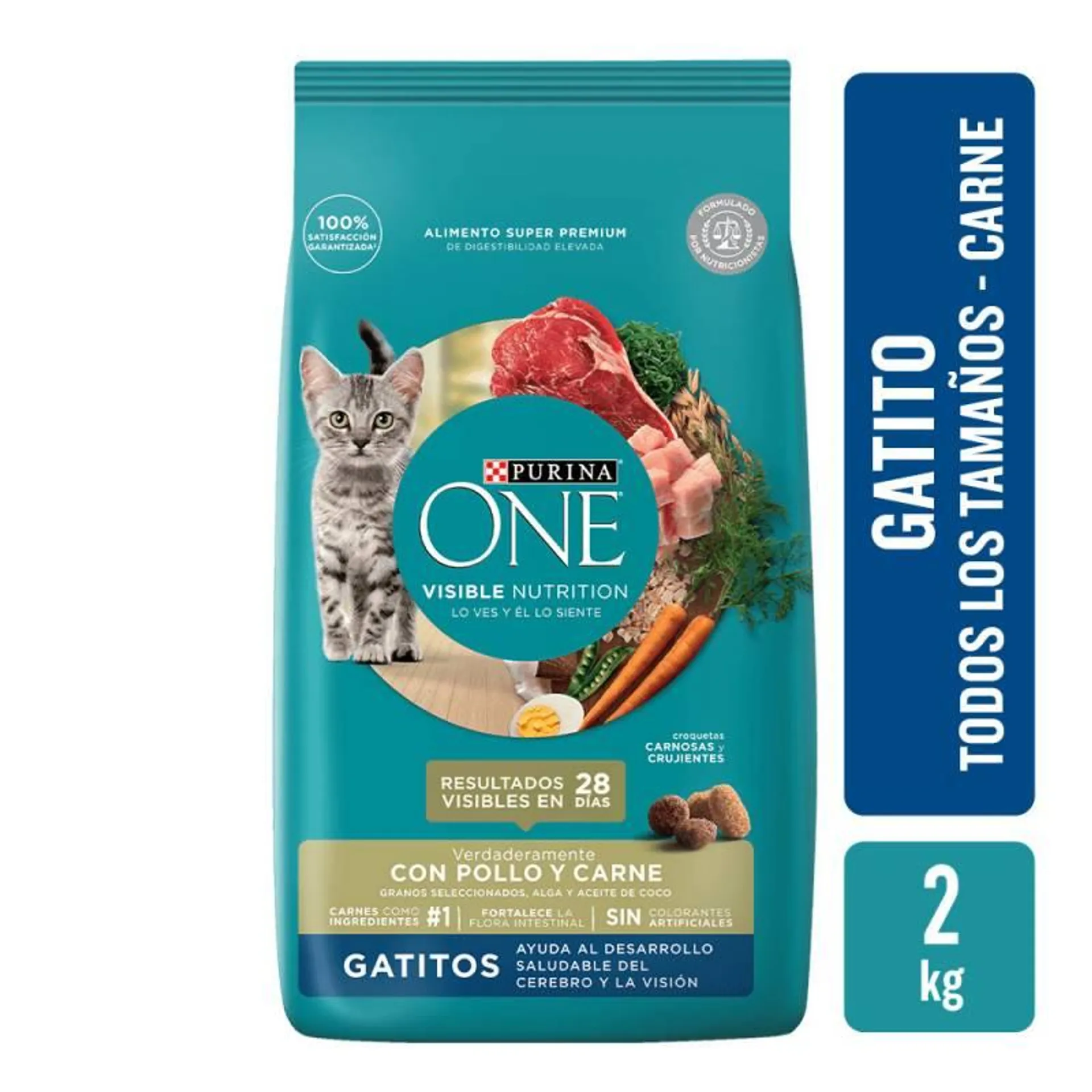 Alimento para Gato Purina One x 2 Kg.