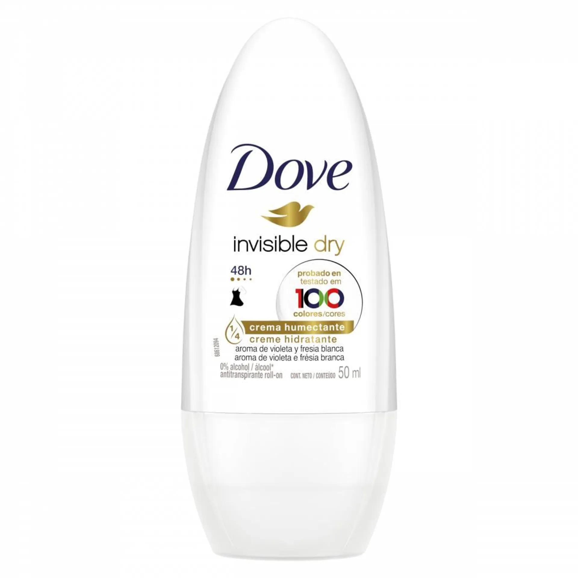 Desodorante Dove Roll on Invisible Dry 50ml