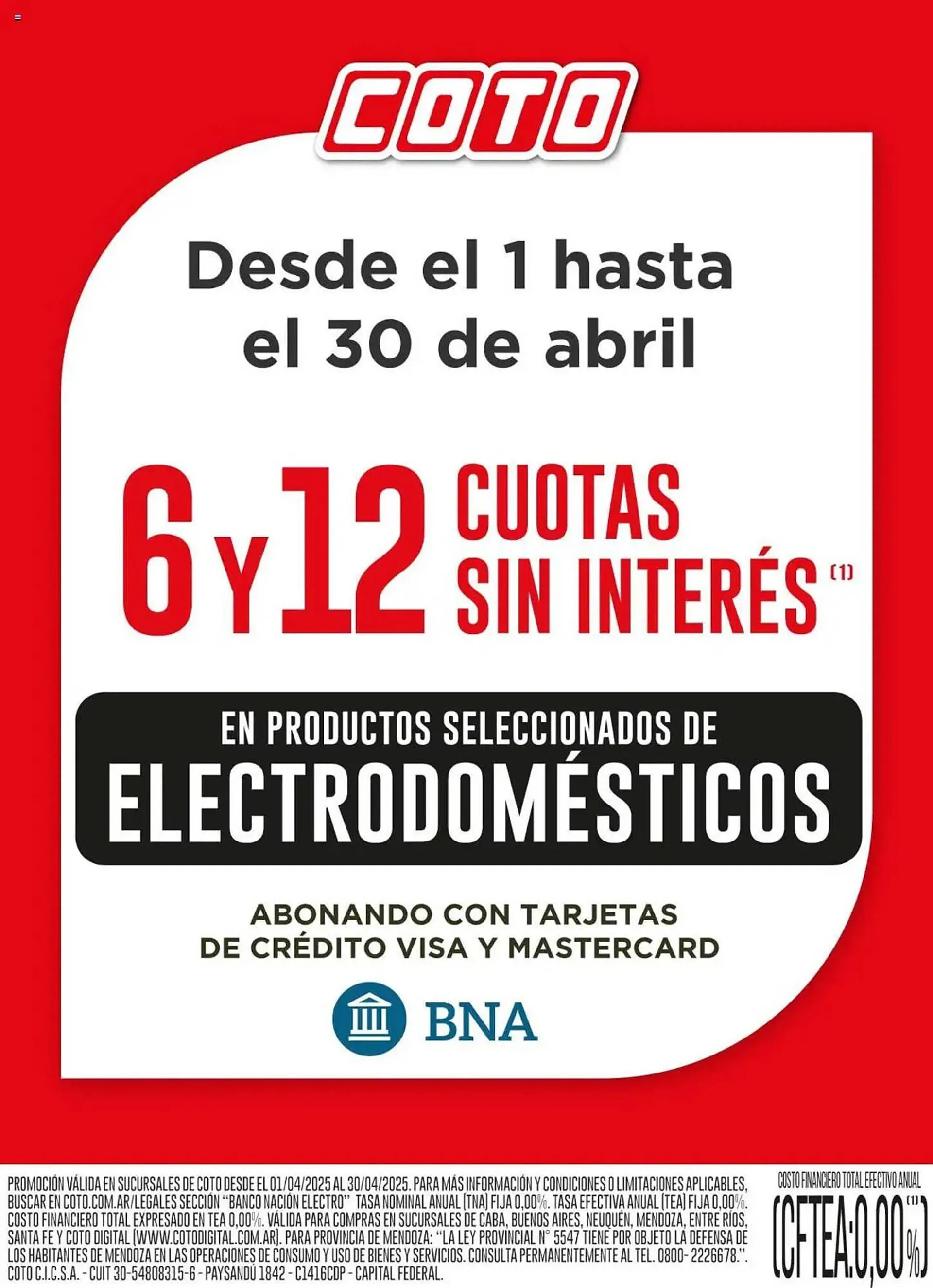 Ofertas de Catálogo Coto 1 de abril al 30 de abril 2025 - Página 1 del catálogo