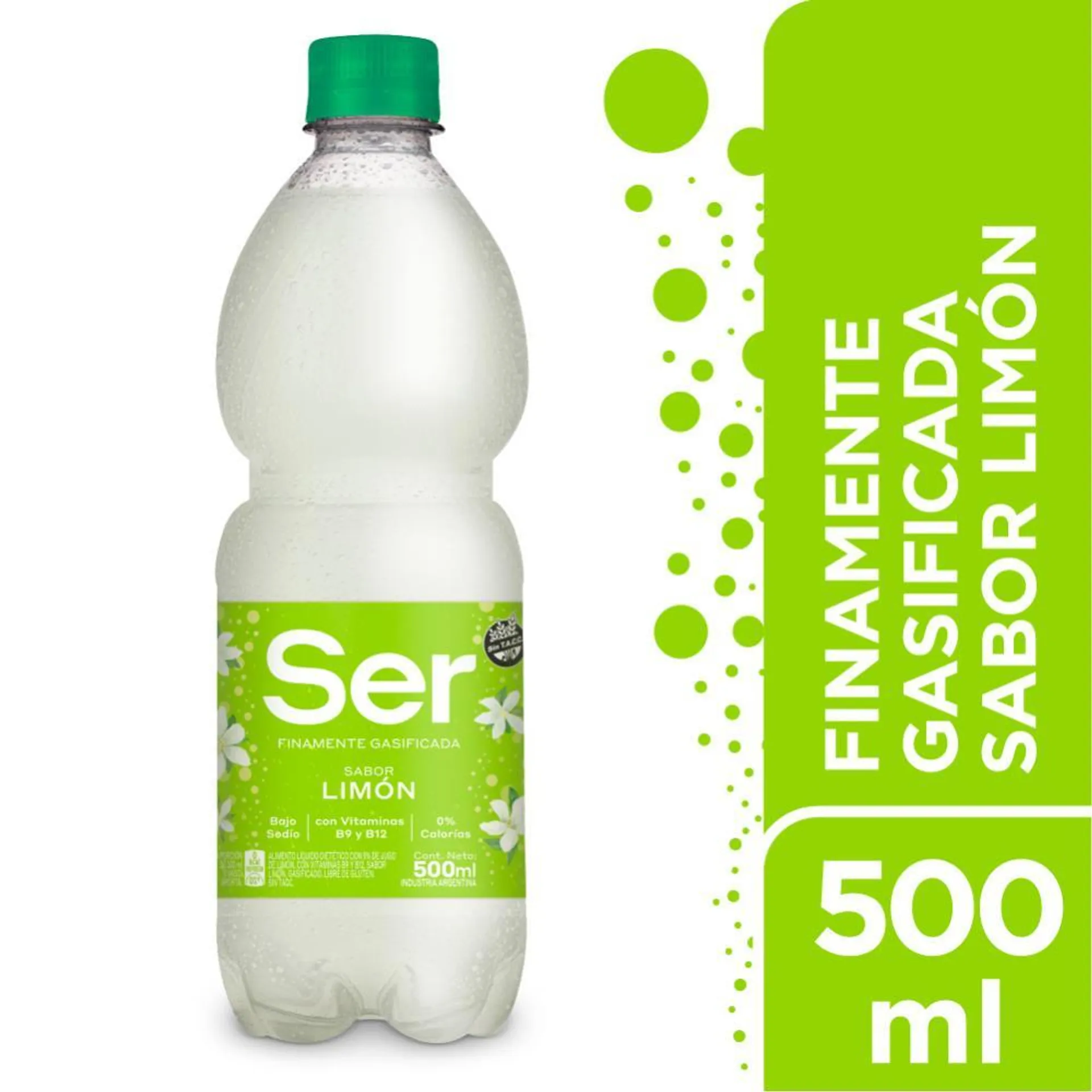 Agua Con Gas Limon SER Bot 500 Ml