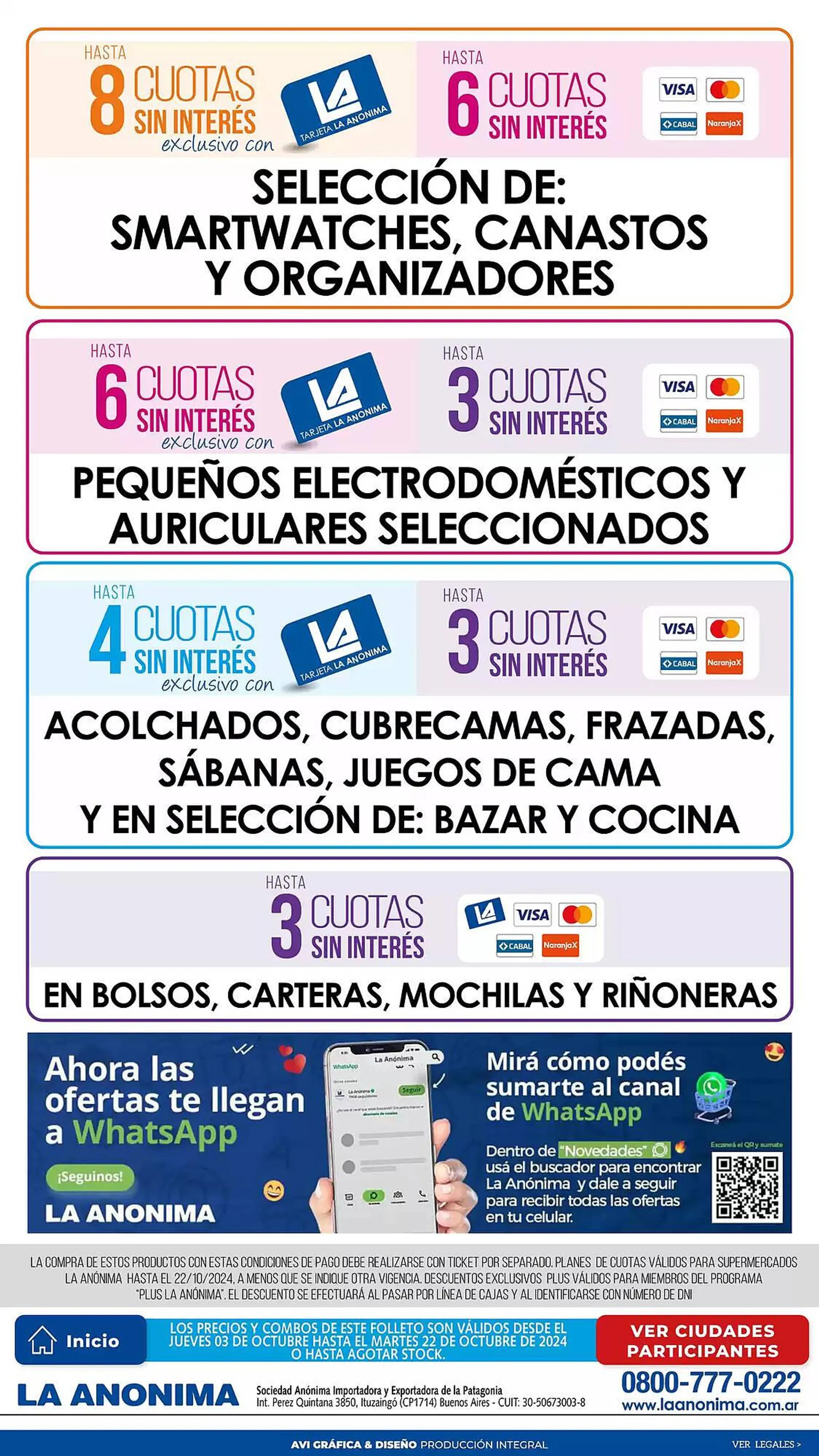 Ofertas de Catálogo La Anonima 9 de octubre al 20 de octubre 2024 - Página 45 del catálogo