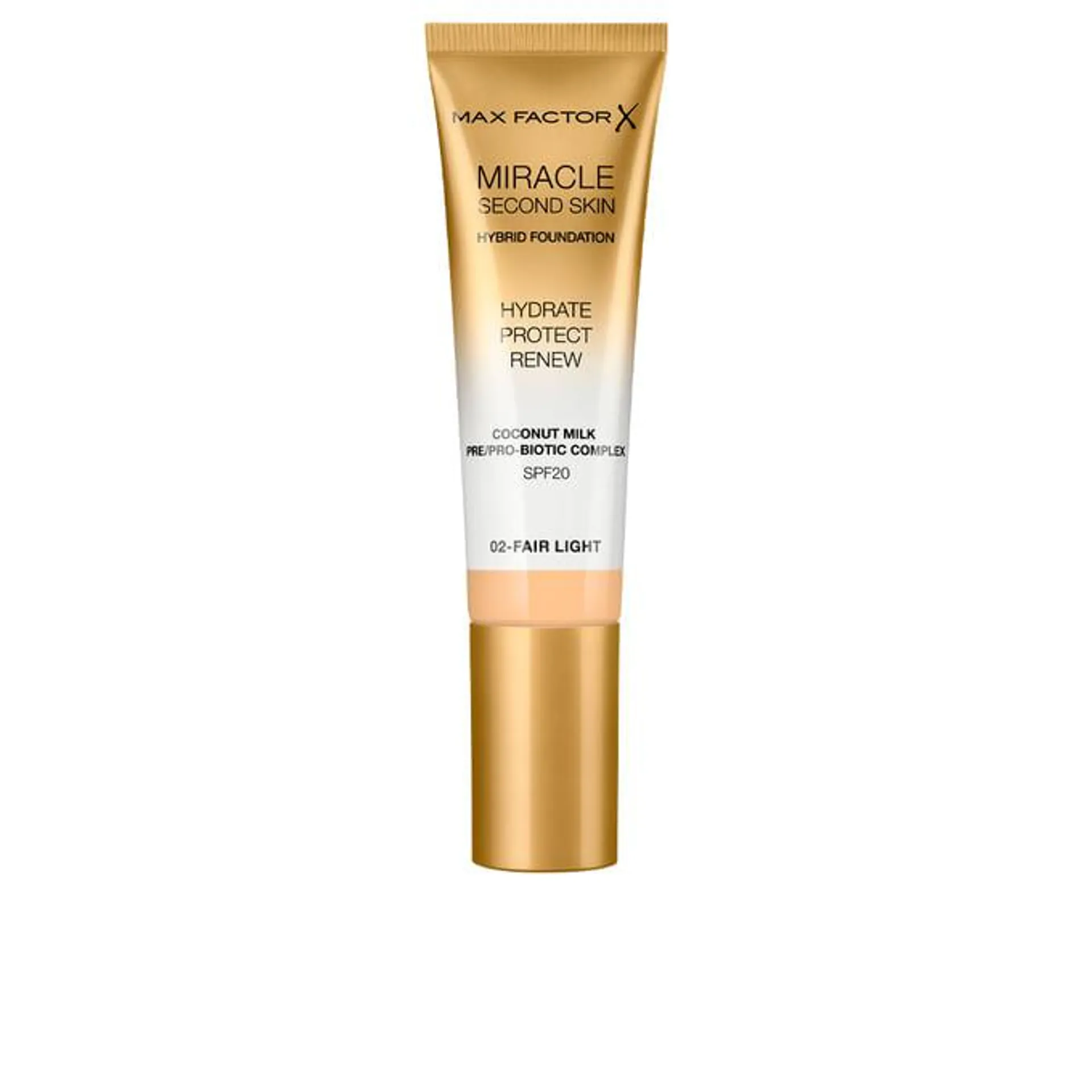 Base de Maquillaje Max Factor Miracle Second Skin Hydrate Foundation x 30 ml