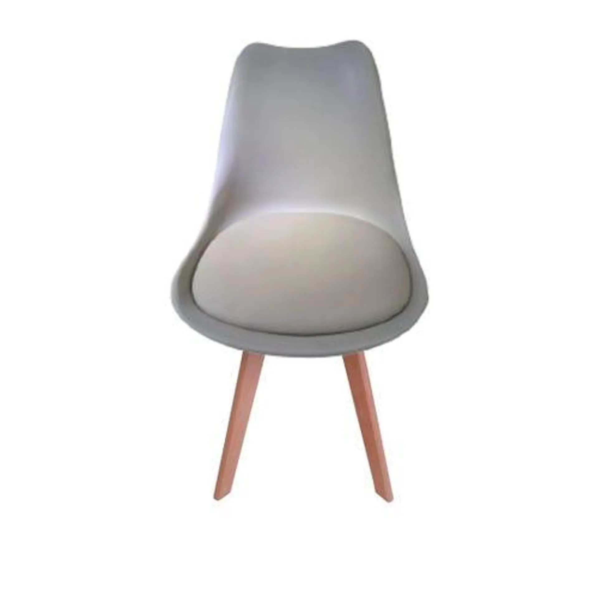 Silla Eames new tower acolchonada beige