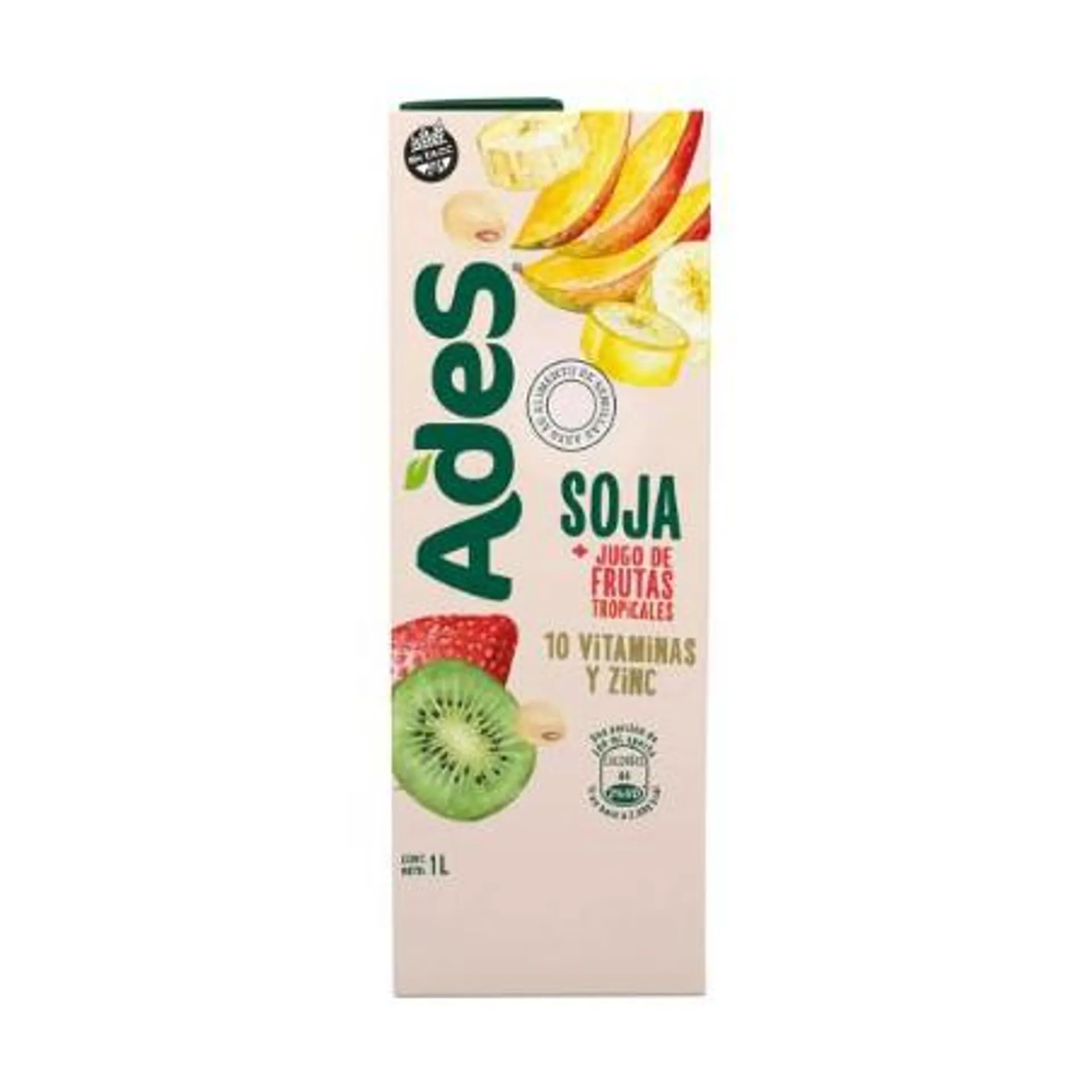 JUGO P/BEBER ADES R.FR.TROPICALES 1000 ML.