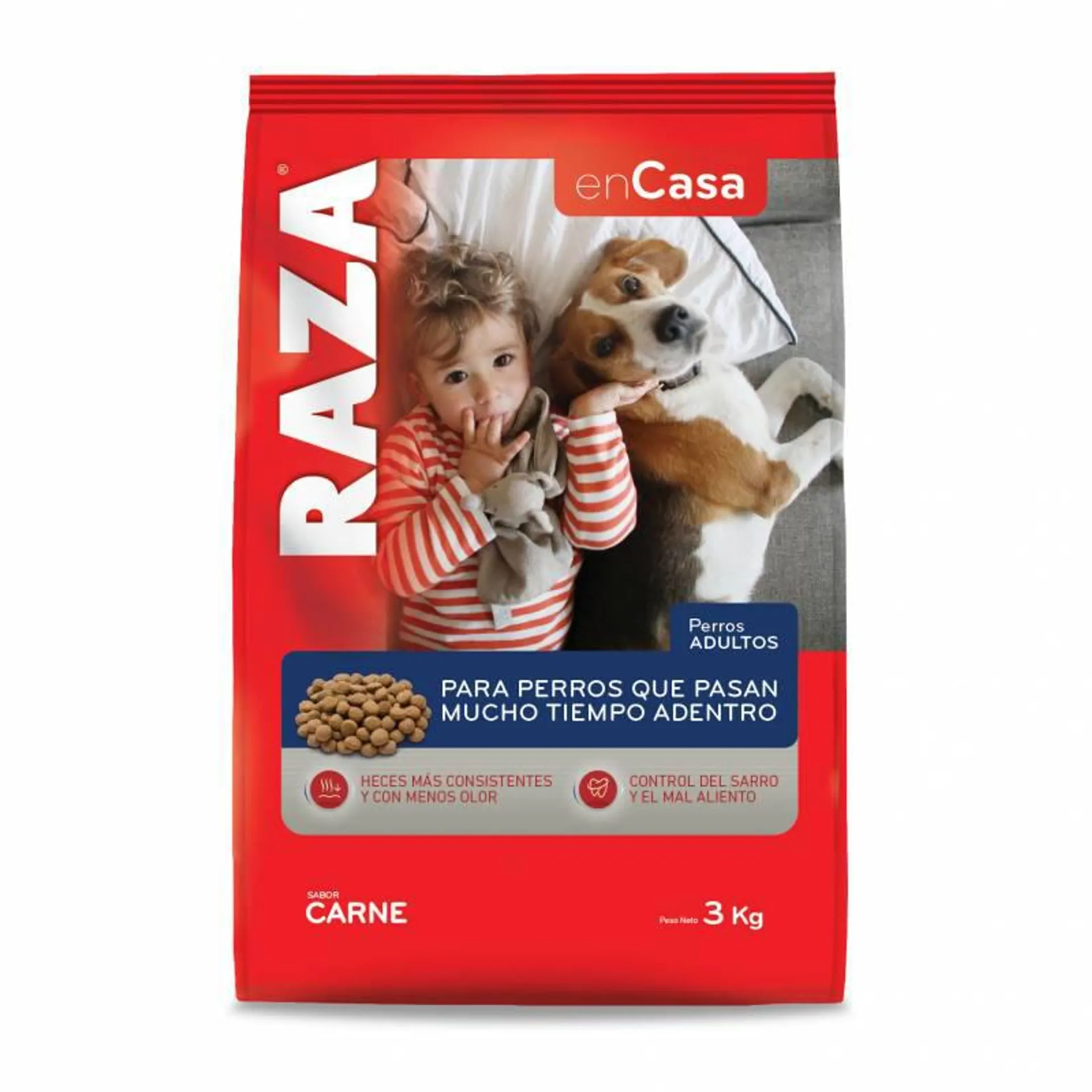 Alimento para Perro Adulto en Casa Carne Raza x 3 Kg.