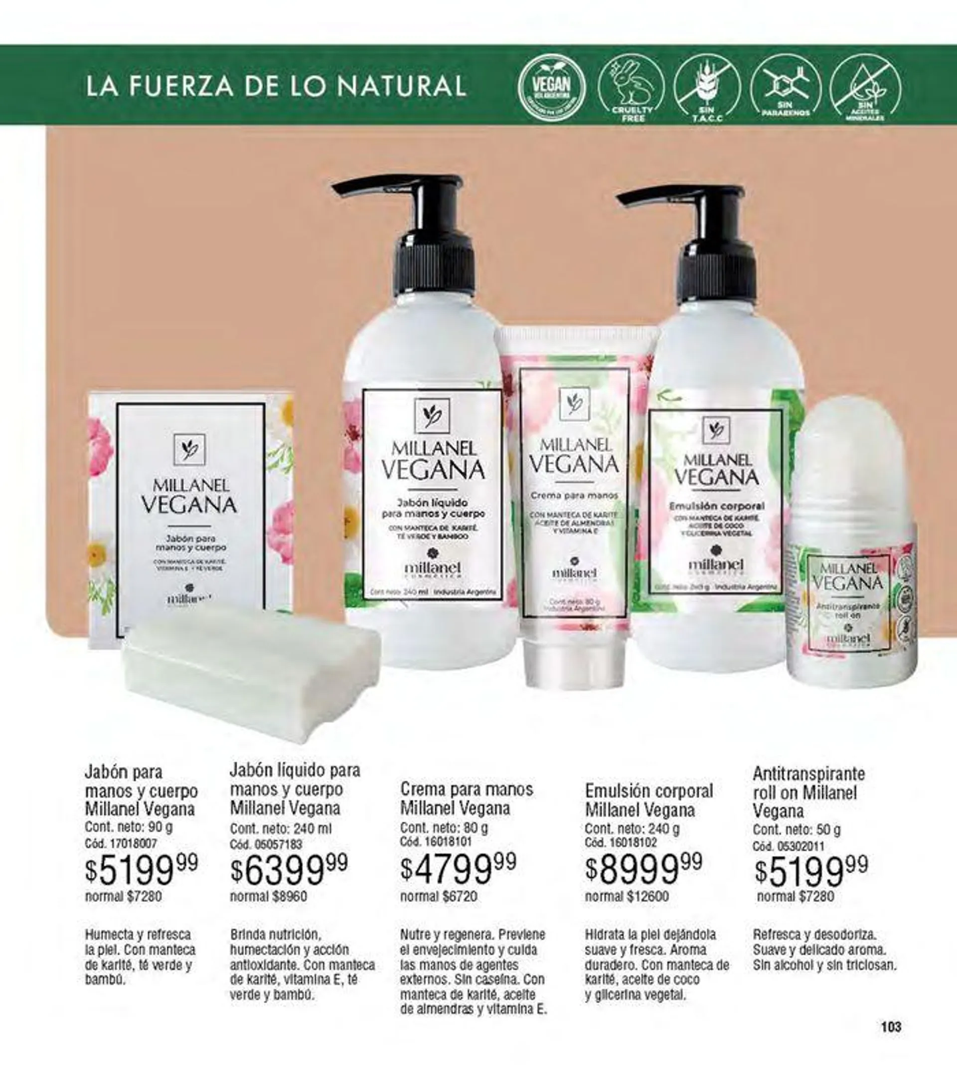 Ofertas de Catálogo Cosmeticos Millanel C8/24 5 de julio al 28 de julio 2024 - Página 103 del catálogo