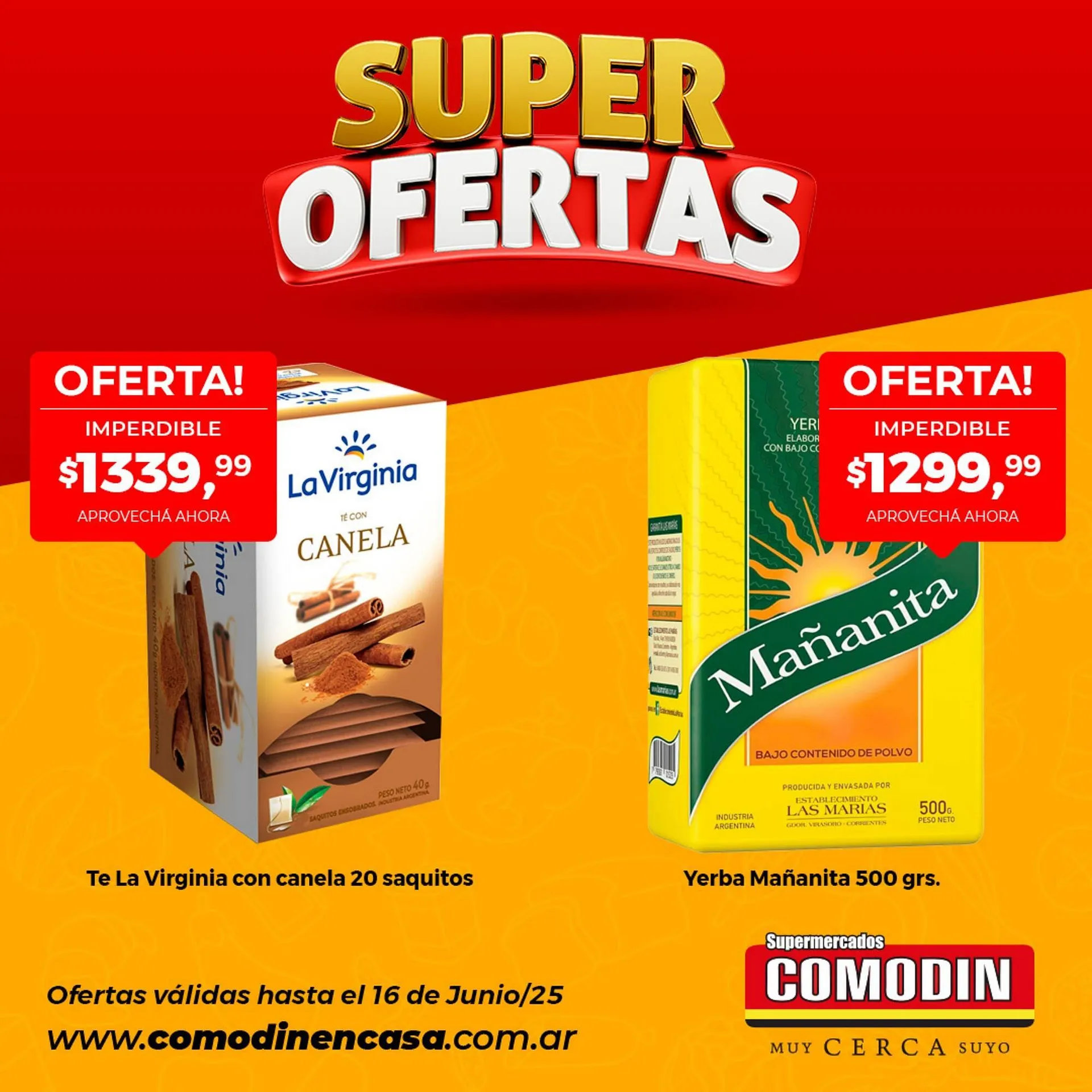 Ofertas de Catálogo Supermercados Comodin 9 de junio al 16 de junio 2025 - Página 1 del catálogo