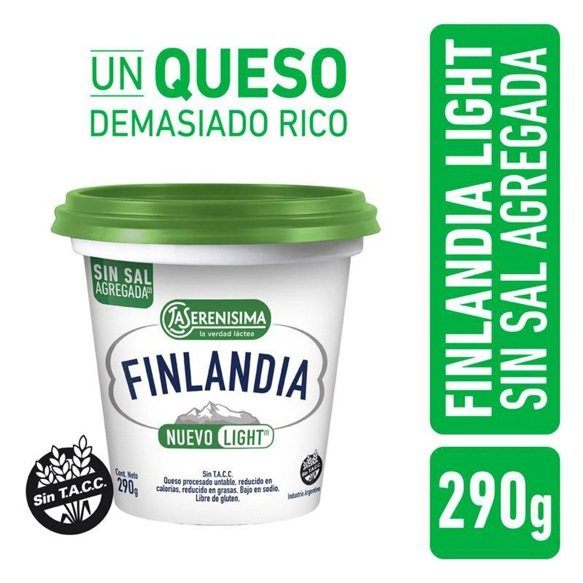 Queso Finlandia Reducido en Calorías La Serenisima 290gr