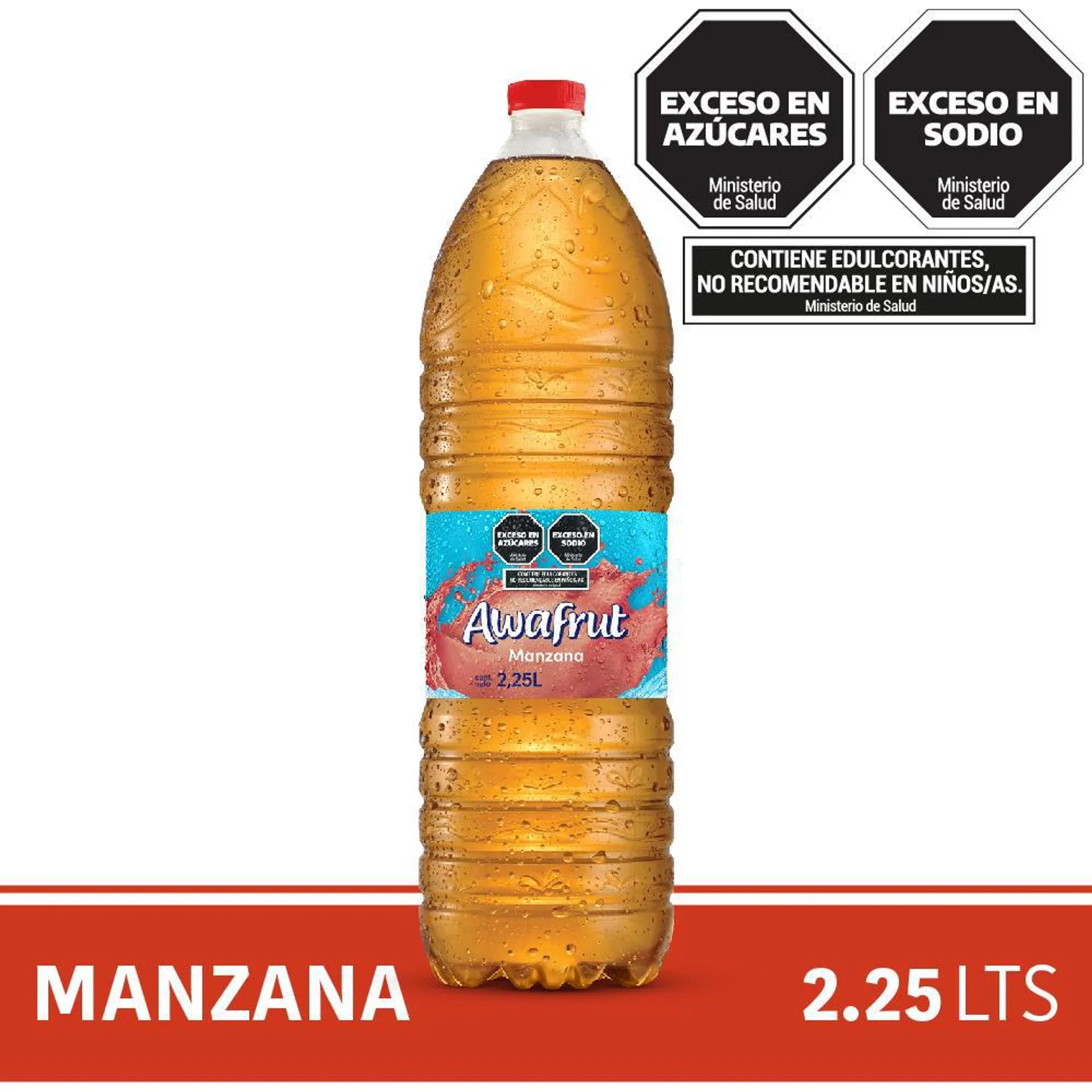 Agua Saborizada Manzana Awafrut 2.25 Ltr