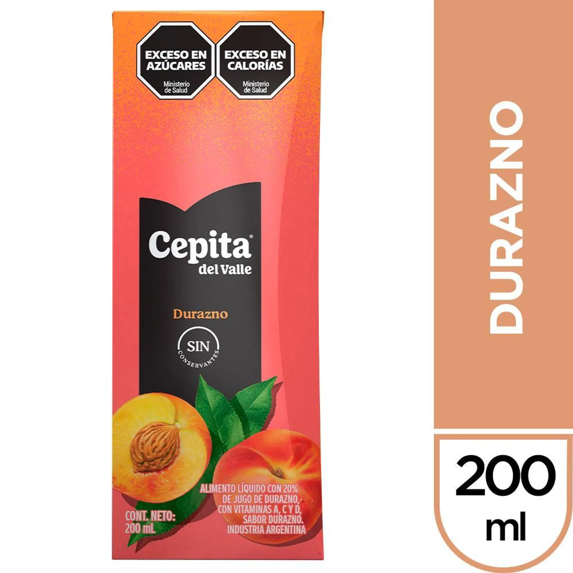 Jugo CEPITA DEL VALLE Durazno 200 Ml