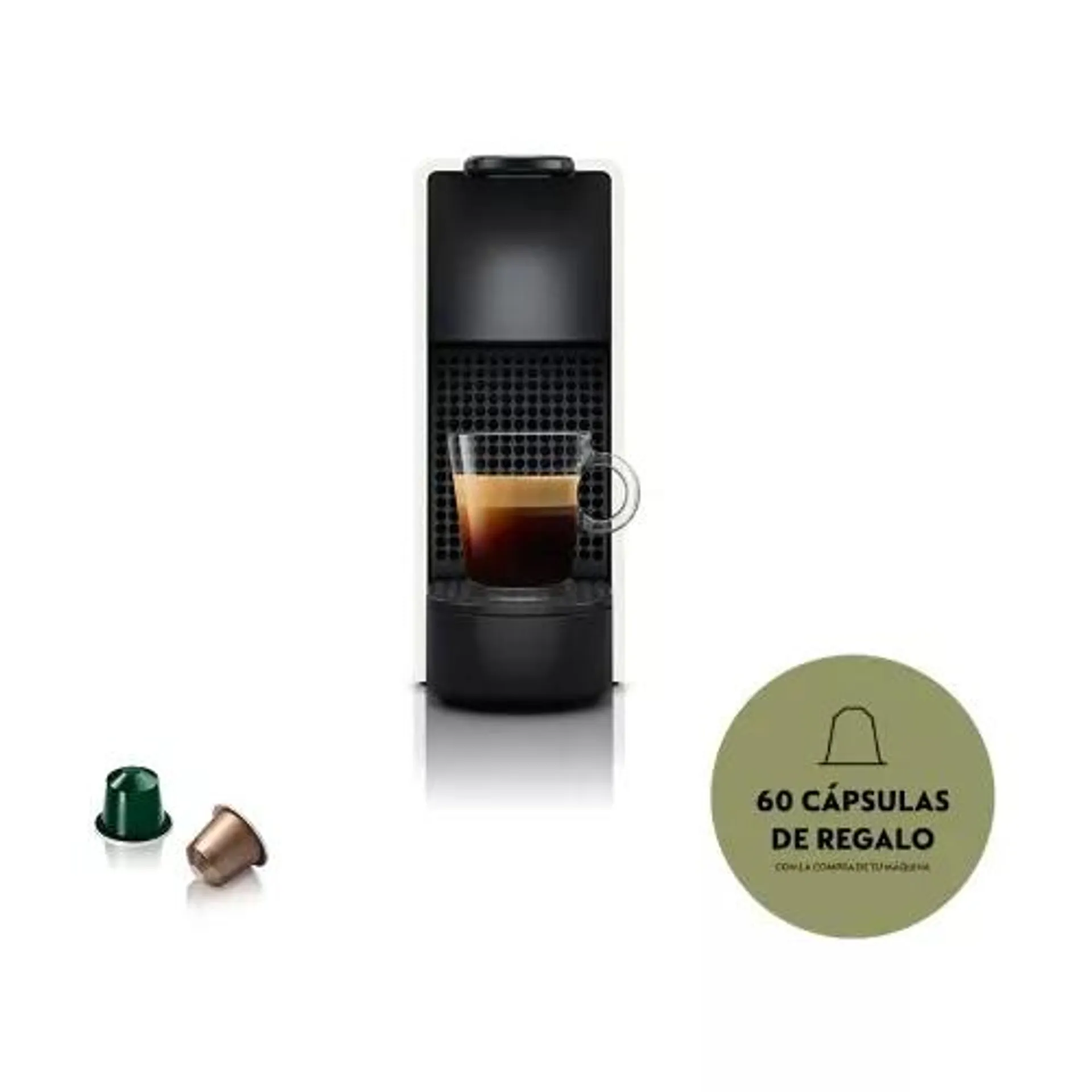 Cafetera Nespresso Mini Essenza C Blanca 14 Caps Regalo