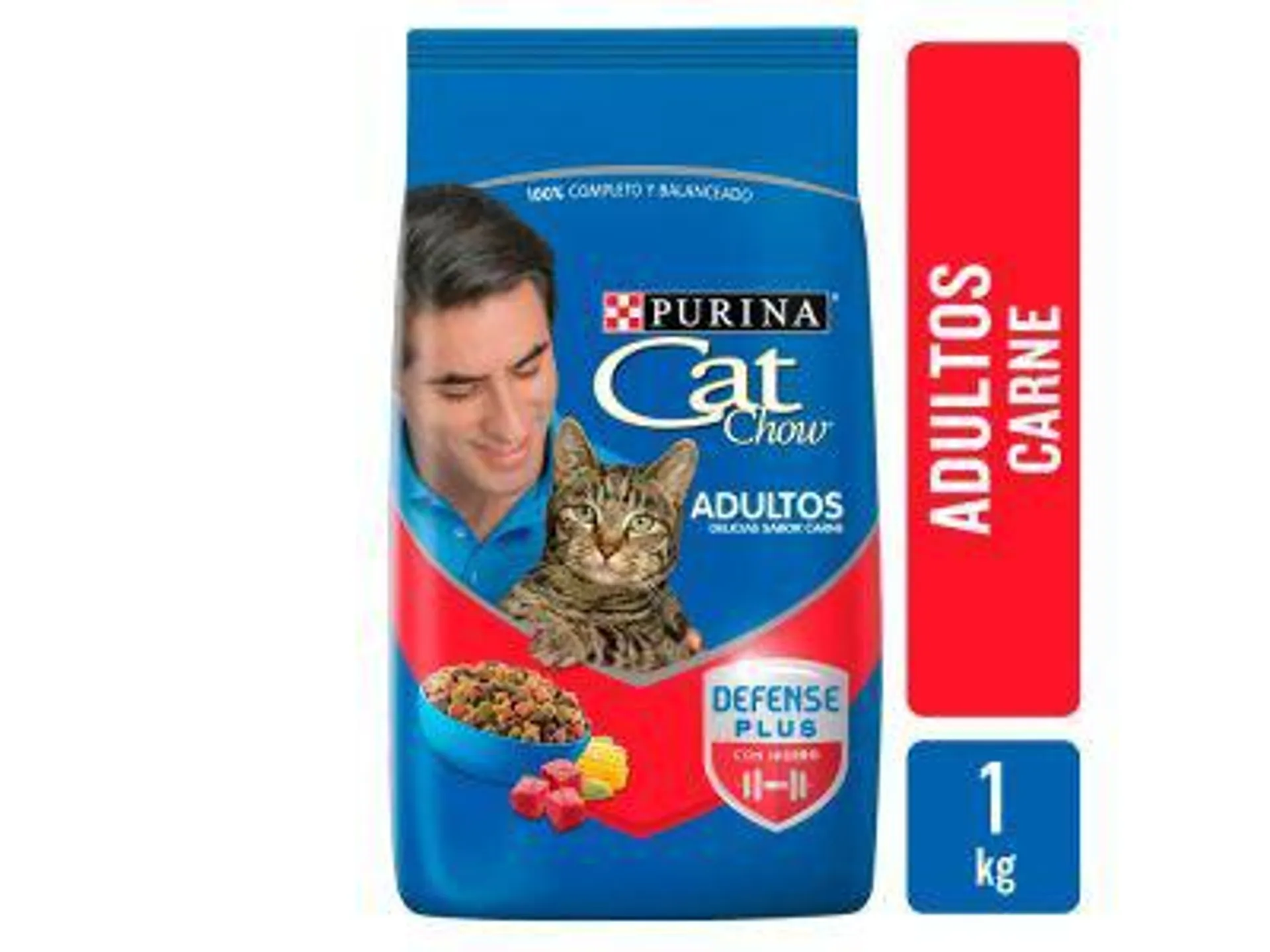 ALIMENTO PARA GATOS CAT CHOW ADULTOS CARNE 1 KG