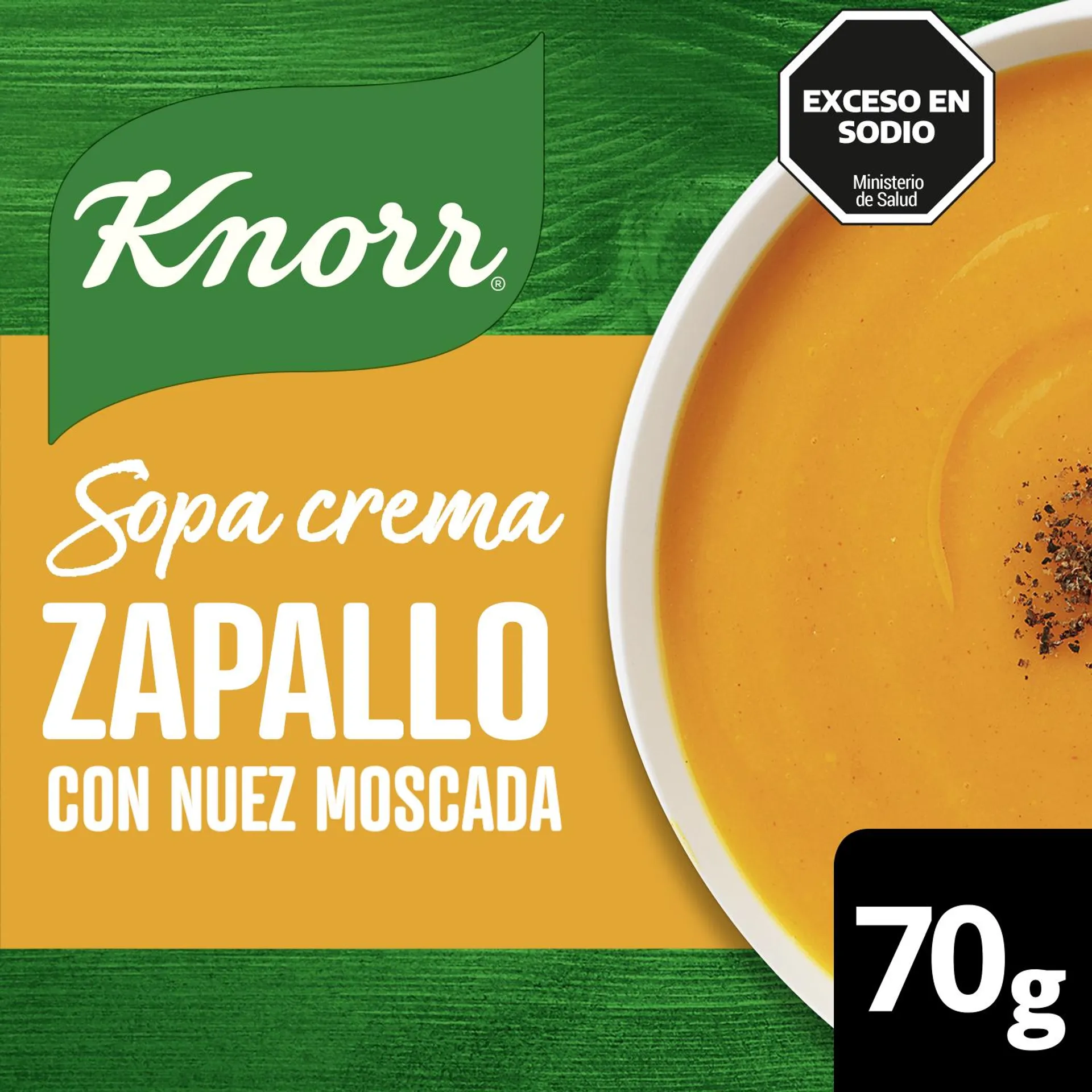 KNORR SOPA CREMA ZAPALLO X70G