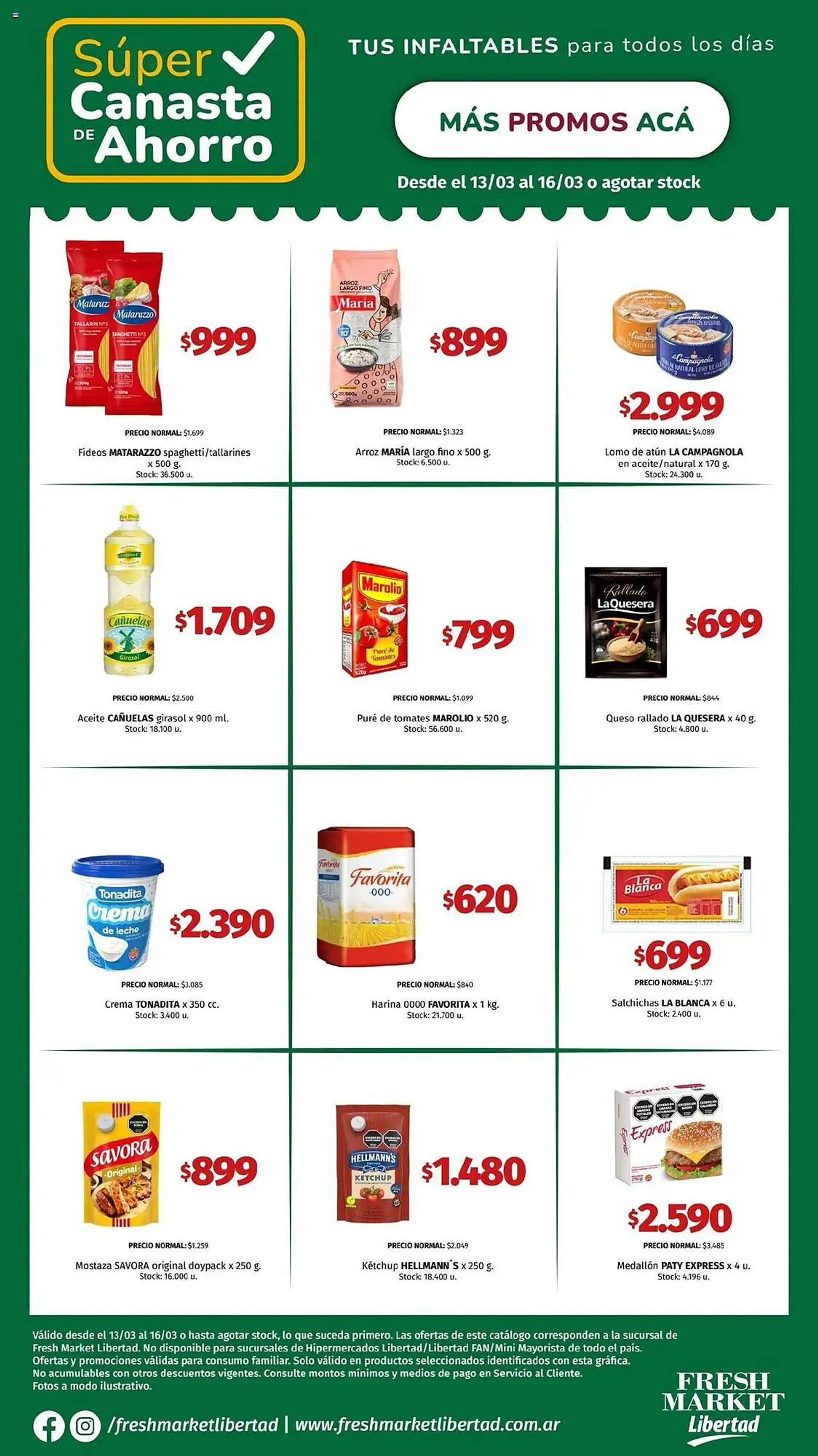 Ofertas de Catálogo Hipermercado Libertad 13 de marzo al 16 de marzo 2025 - Página 1 del catálogo