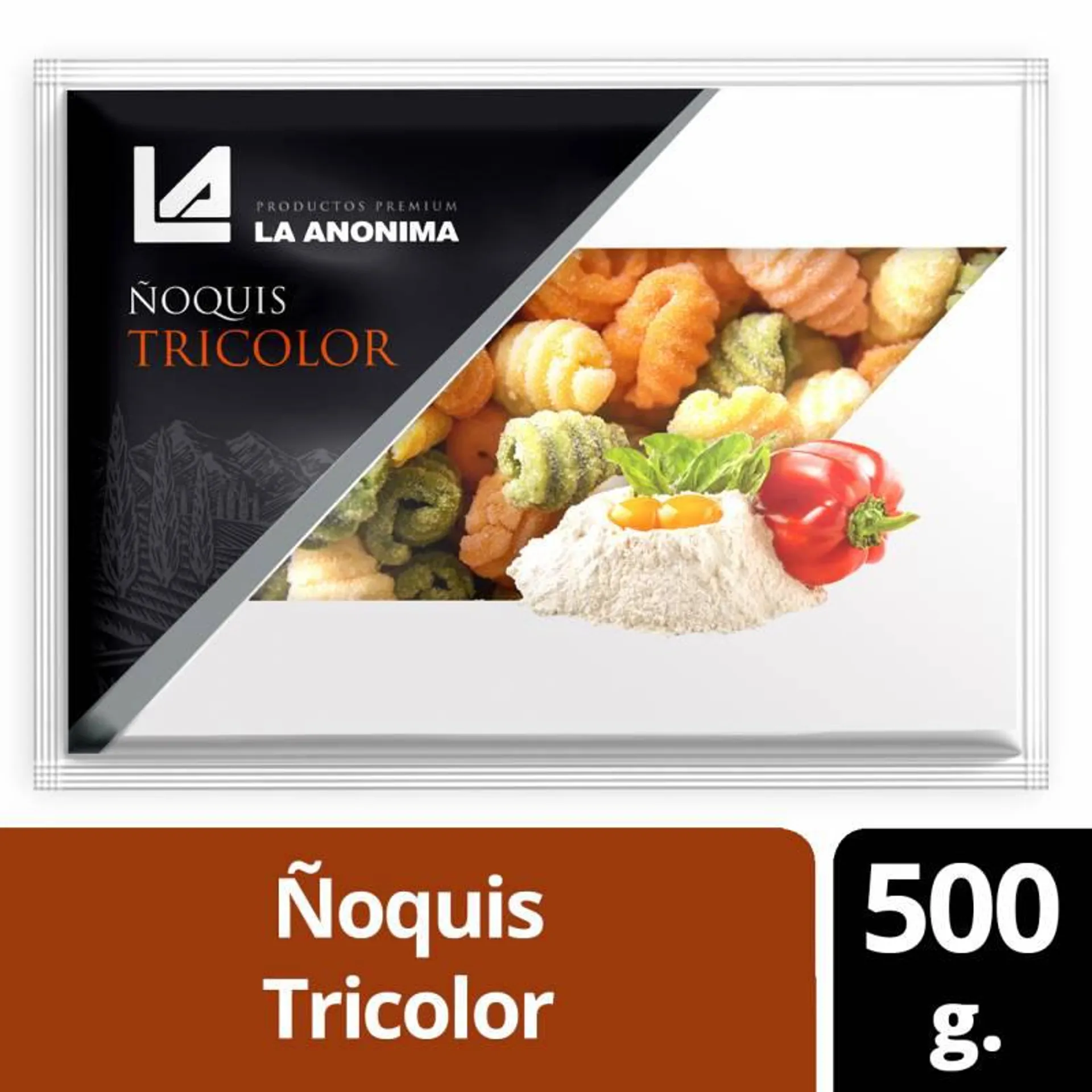 Ñoquis Tricolor La Anónima x 500 g.