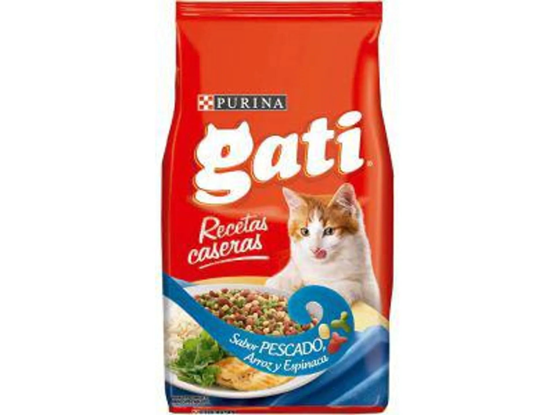 ALIMENTO PARA GATOS GATI PESCADO, ARROZ Y ESPINACA 8 KG