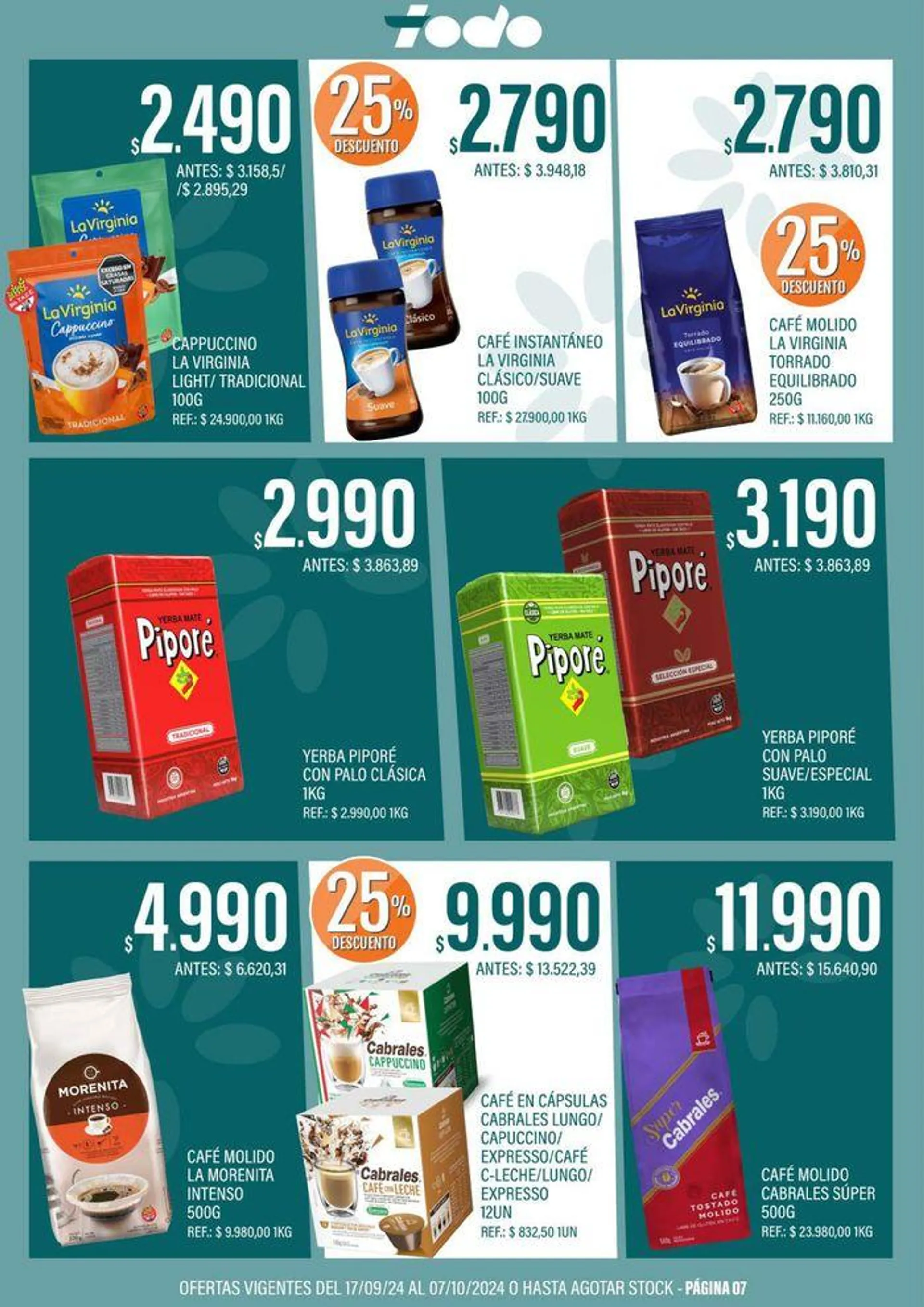 Ofertas de Ofertas de Supermercados Todo 17 de septiembre al 7 de octubre 2024 - Página 7 del catálogo