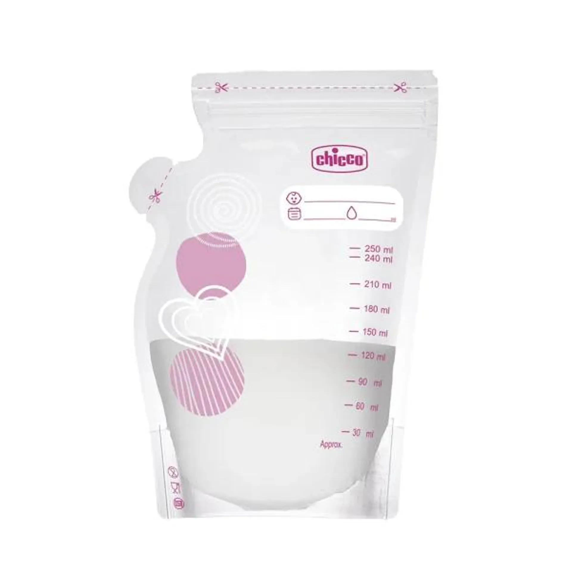 CHICCO BOLSAS PARA LECHE MATERNA 30 PCS 2257300