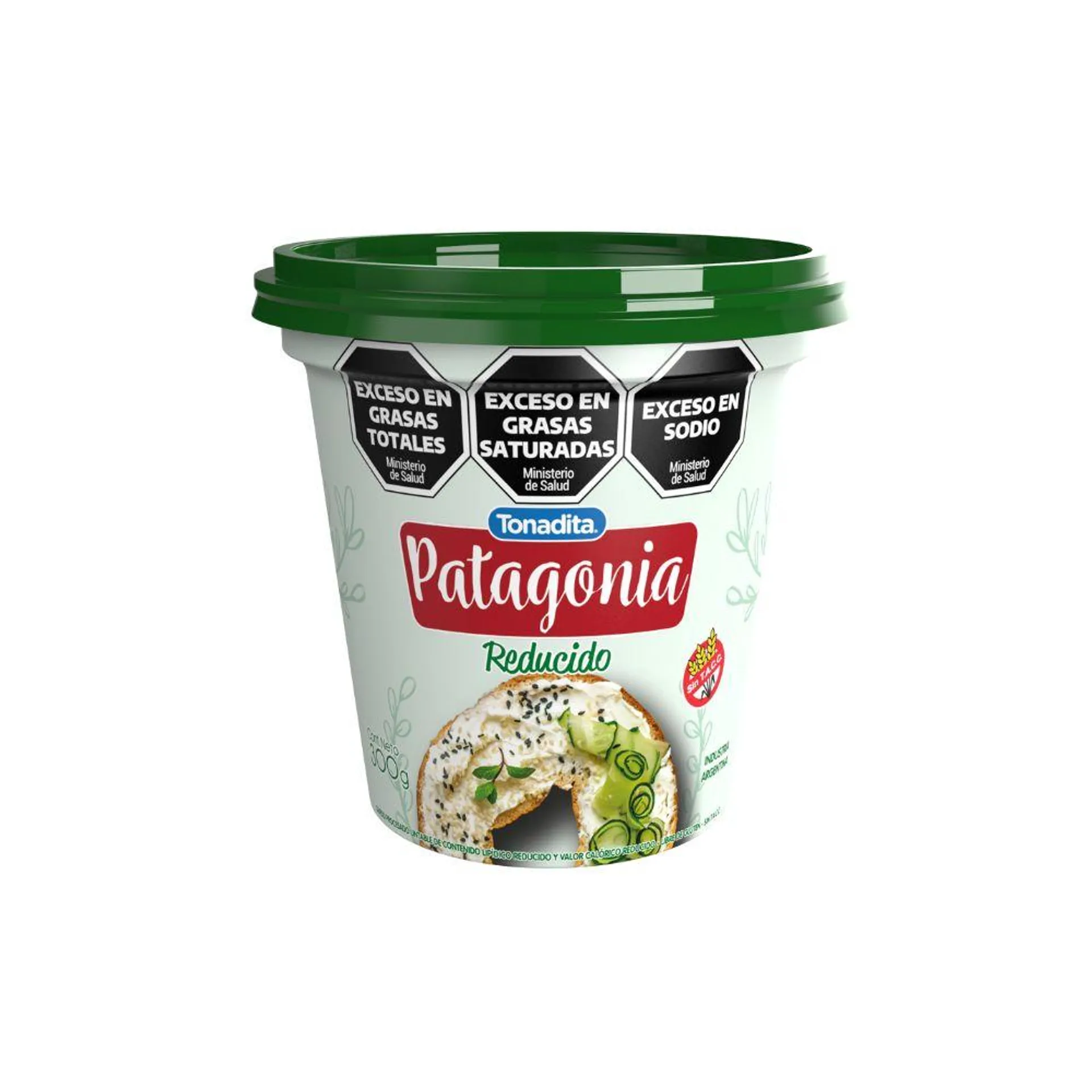 Queso Untable Tonadita Patagonia Light 300 Gr.