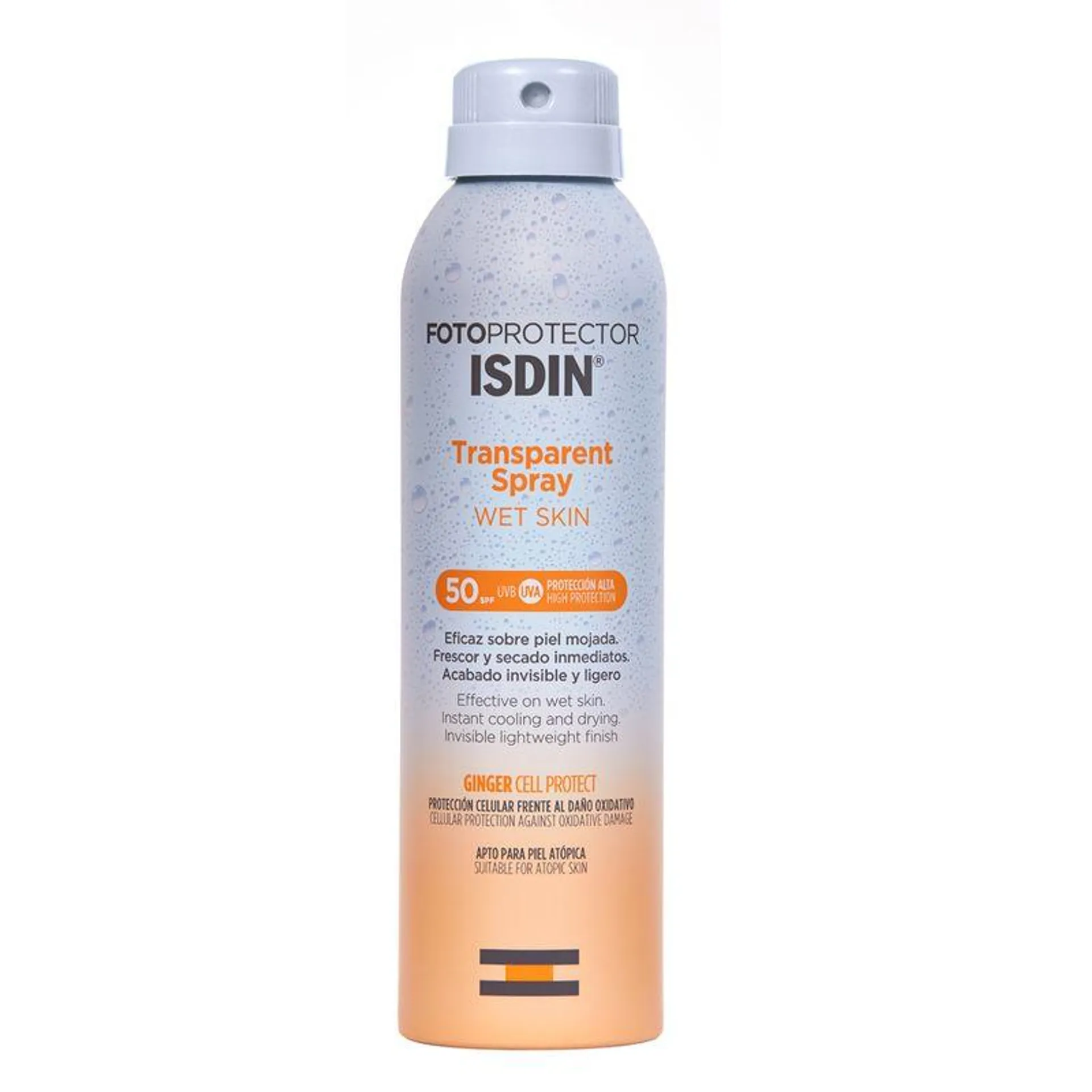 Fotoprotector Isdin Transparent Wet Skin Fps 50+ en Spray x 250 ml