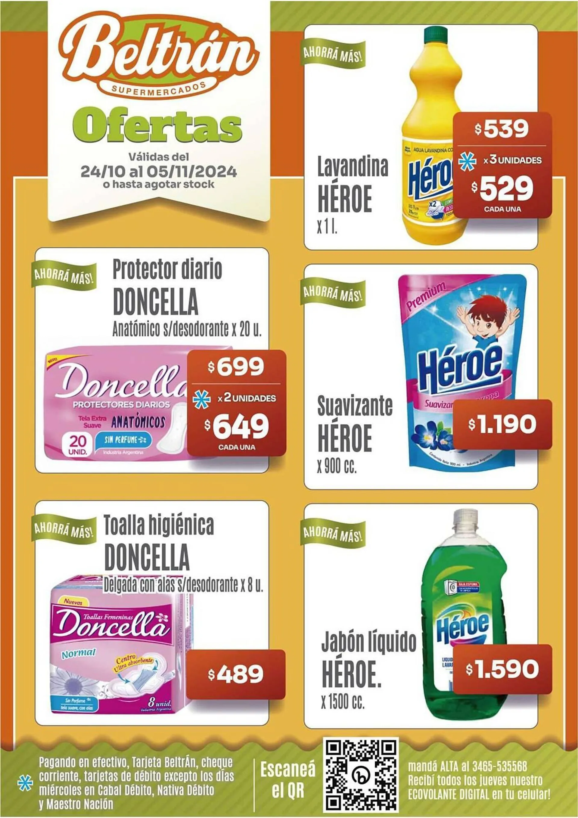 Ofertas de Catálogo Unico Supermercados 24 de octubre al 5 de noviembre 2024 - Página 1 del catálogo