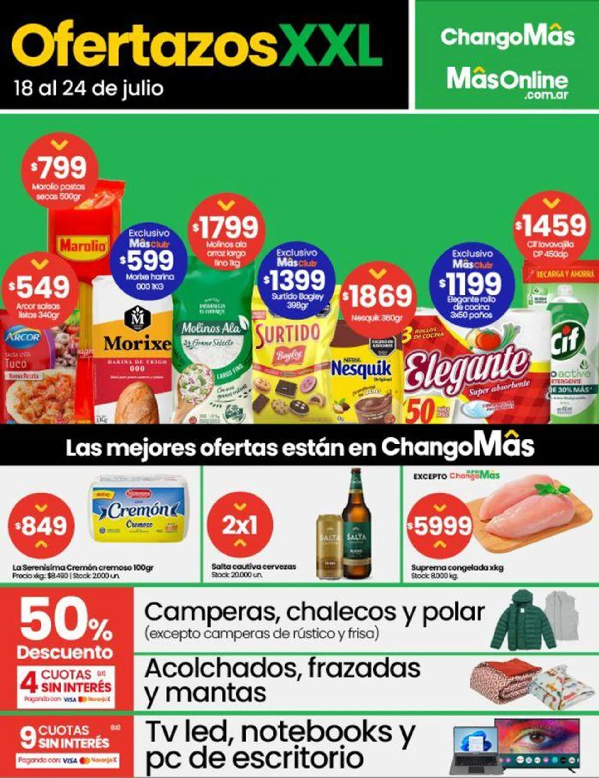 Ofertas de Catálogo Changomas 18 de julio al 24 de julio 2024 - Página 1 del catálogo