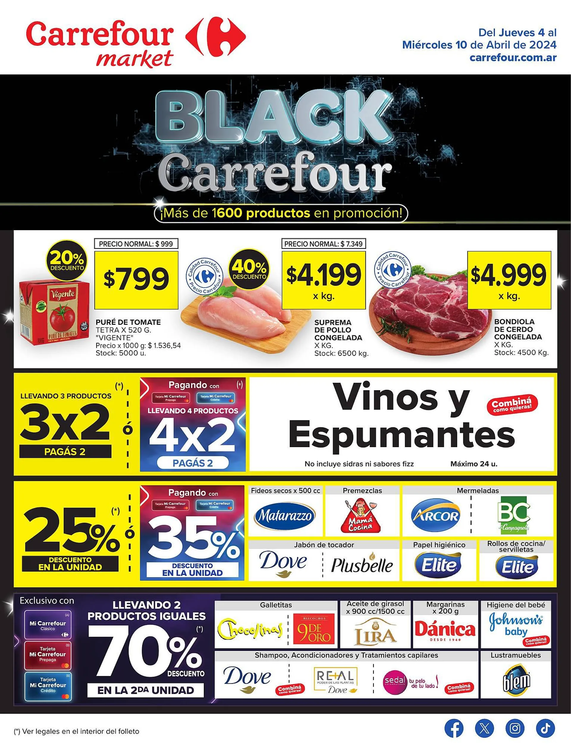 Ofertas de Catálogo Carrefour Market 8 de abril al 10 de abril 2024 - Página 1 del catálogo