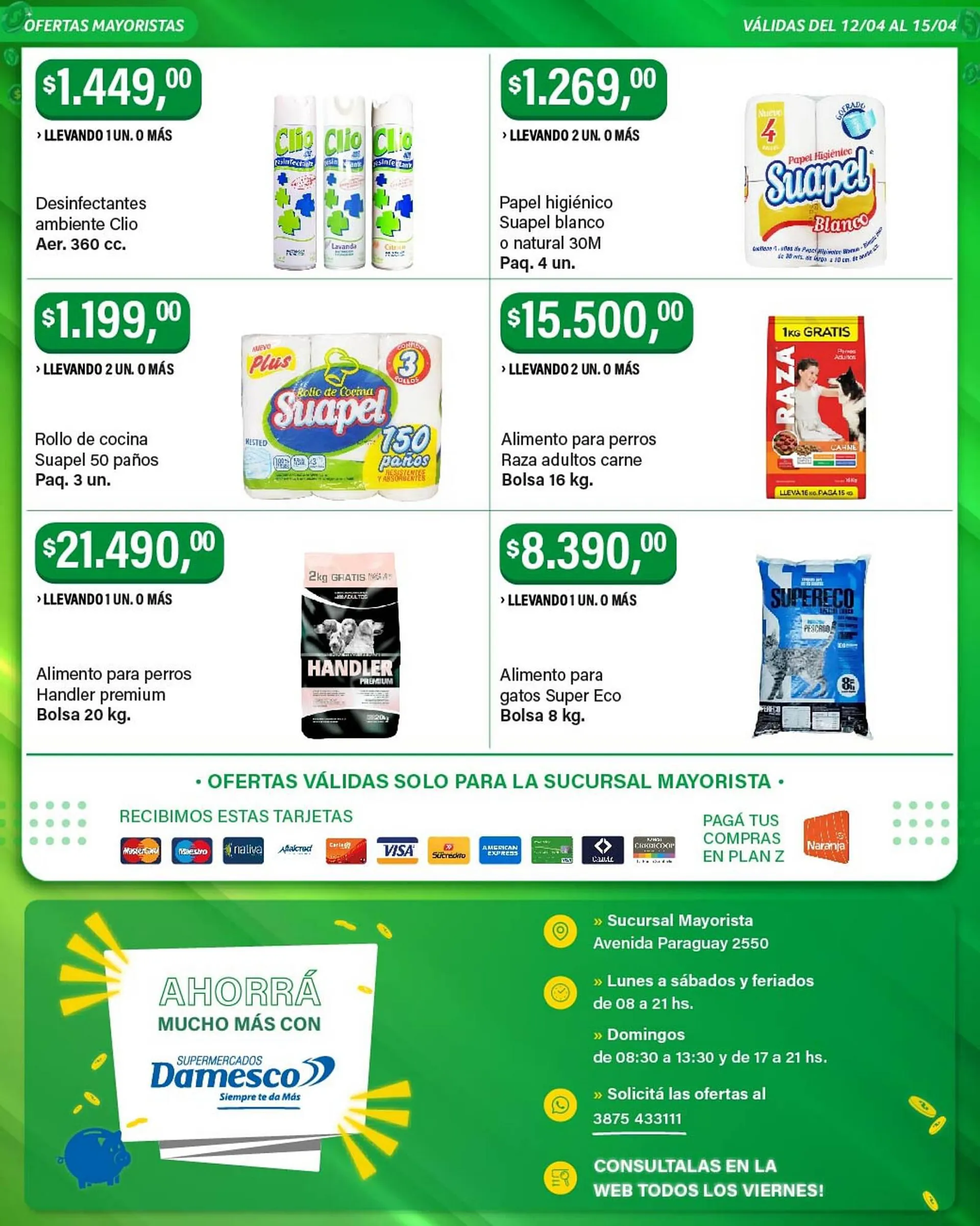 Ofertas de Catálogo Supermercados Damesco 12 de abril al 15 de abril 2024 - Página 8 del catálogo