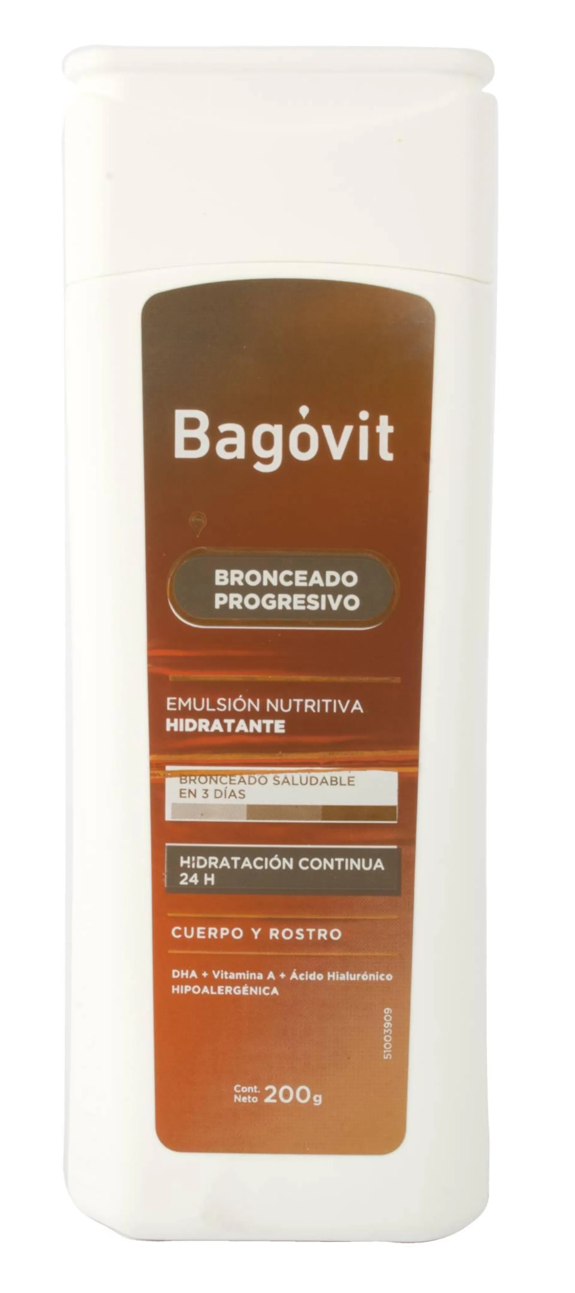 Emulsión Bagóvit Autobronceante Hidratante 200G