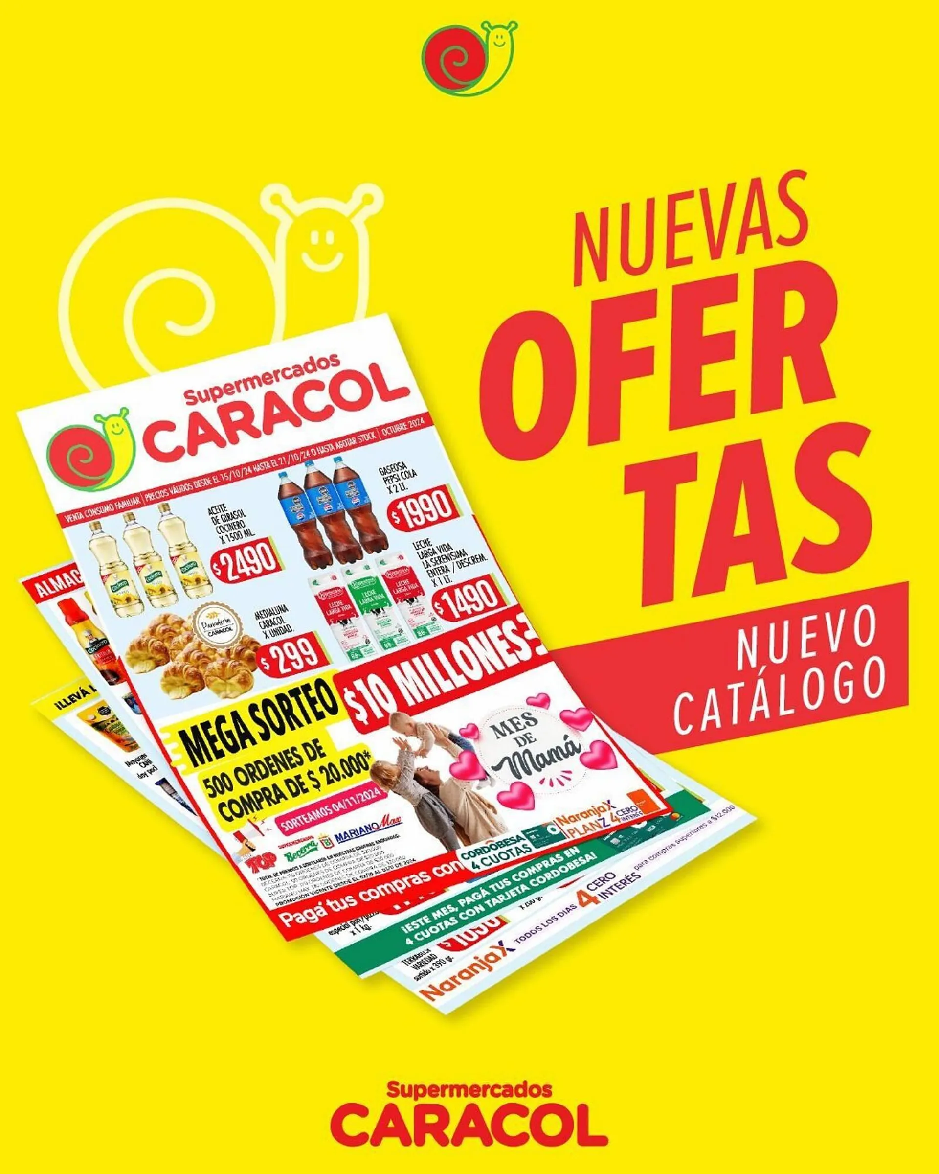 Ofertas de Catálogo Supermercados Caracol 17 de octubre al 21 de octubre 2024 - Página 1 del catálogo