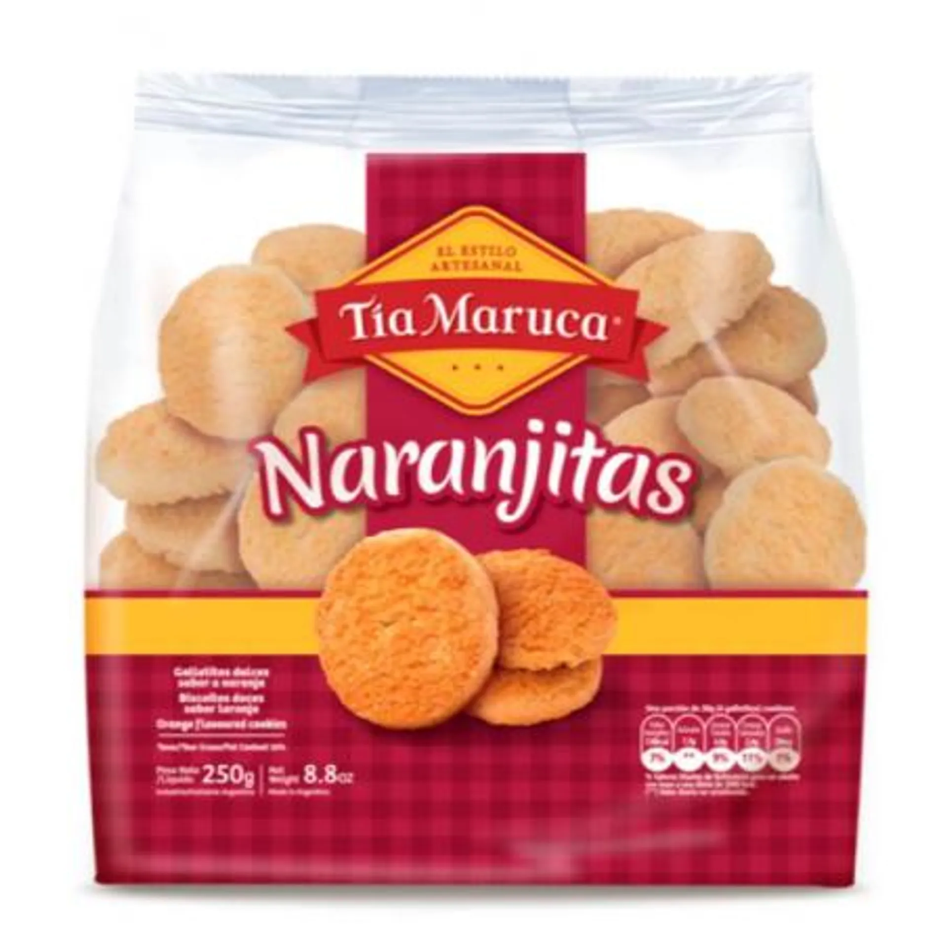 GALLETAS DULCES TIA MARUCA NARANJITAS 250 GRS