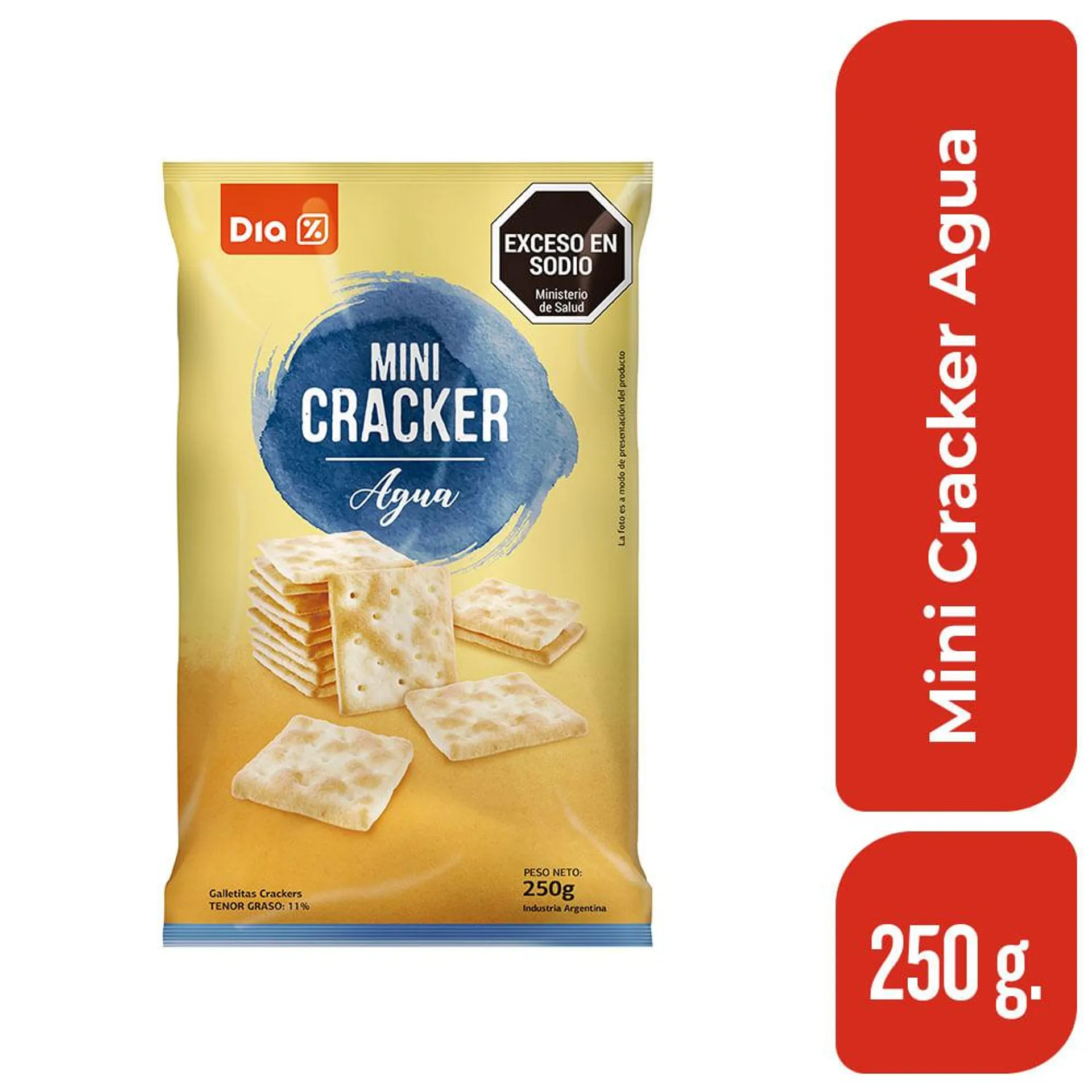 Galletitas Mini Crackers Agua Dia 250 Gr.