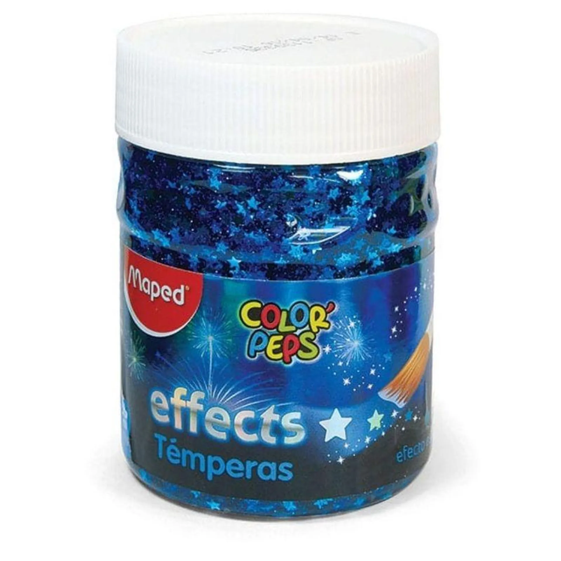 TEMPERA EFFECT POTE X 200 ML /250 GR - SILVER STARS IN A BLUE SKY MAPED