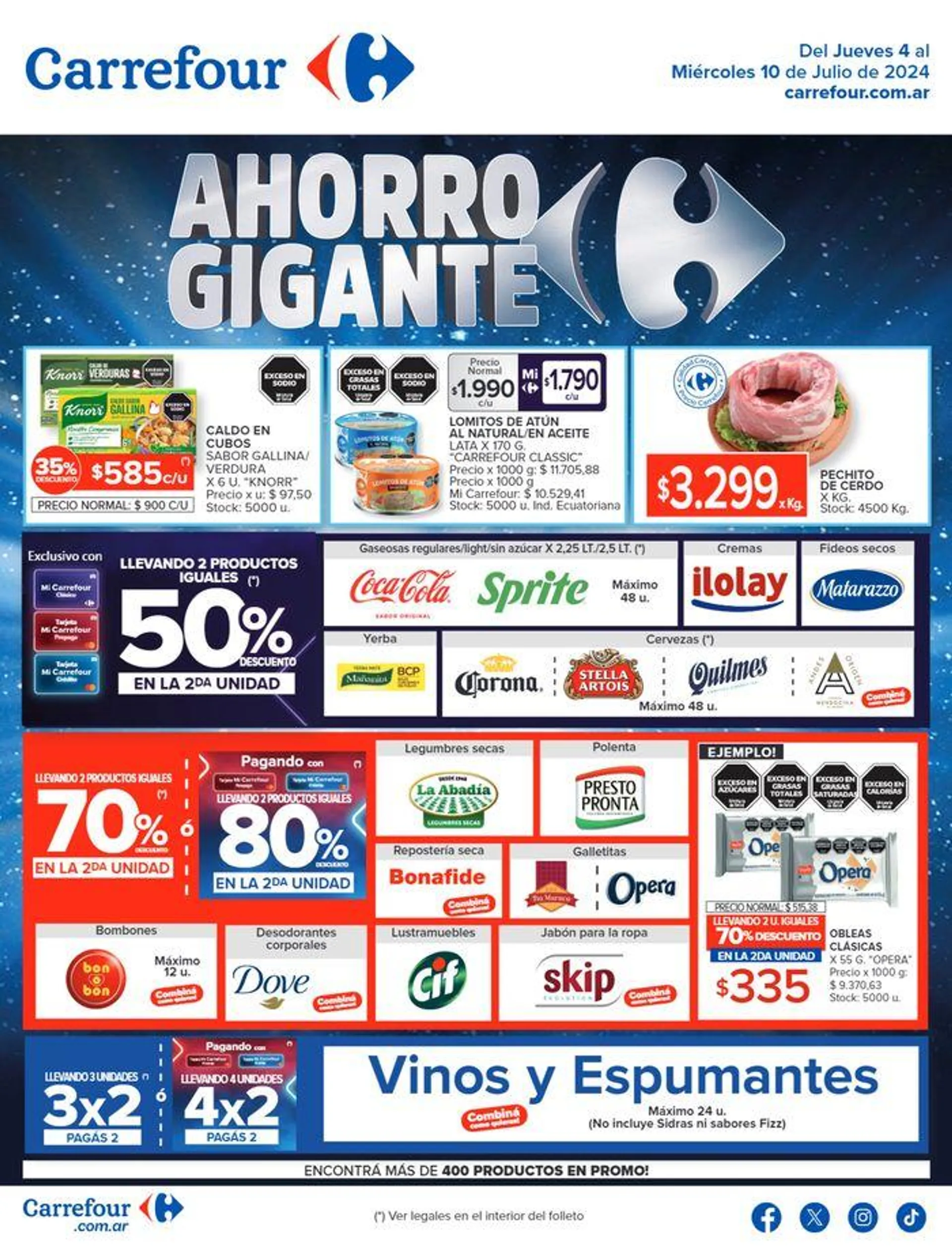 Ofertas de Catálogo Ahorro Gigante Hiper BS AS 4 de julio al 10 de julio 2024 - Página 1 del catálogo