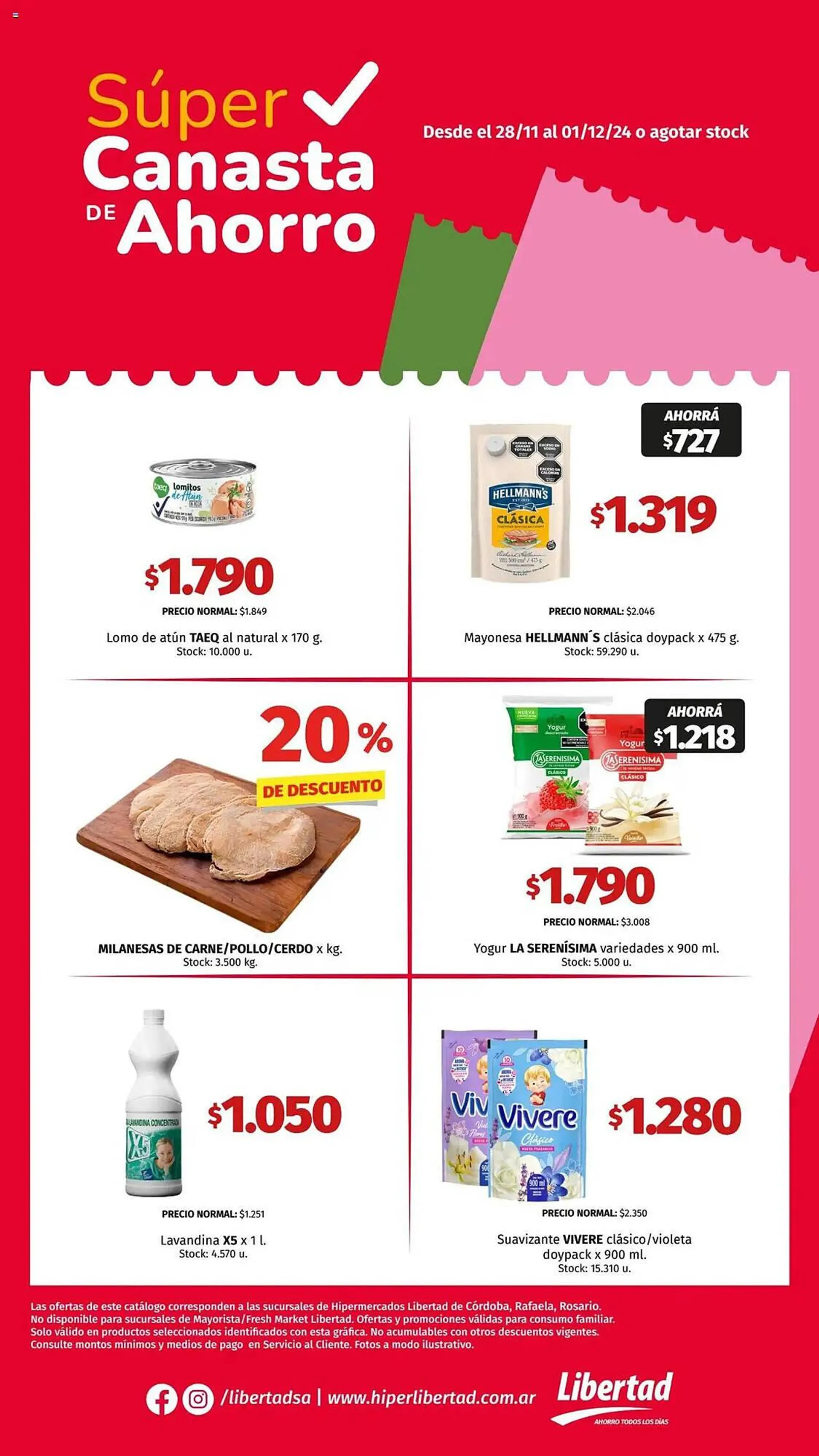 Ofertas de Catálogo Hipermercado Libertad 28 de noviembre al 1 de diciembre 2024 - Página 1 del catálogo