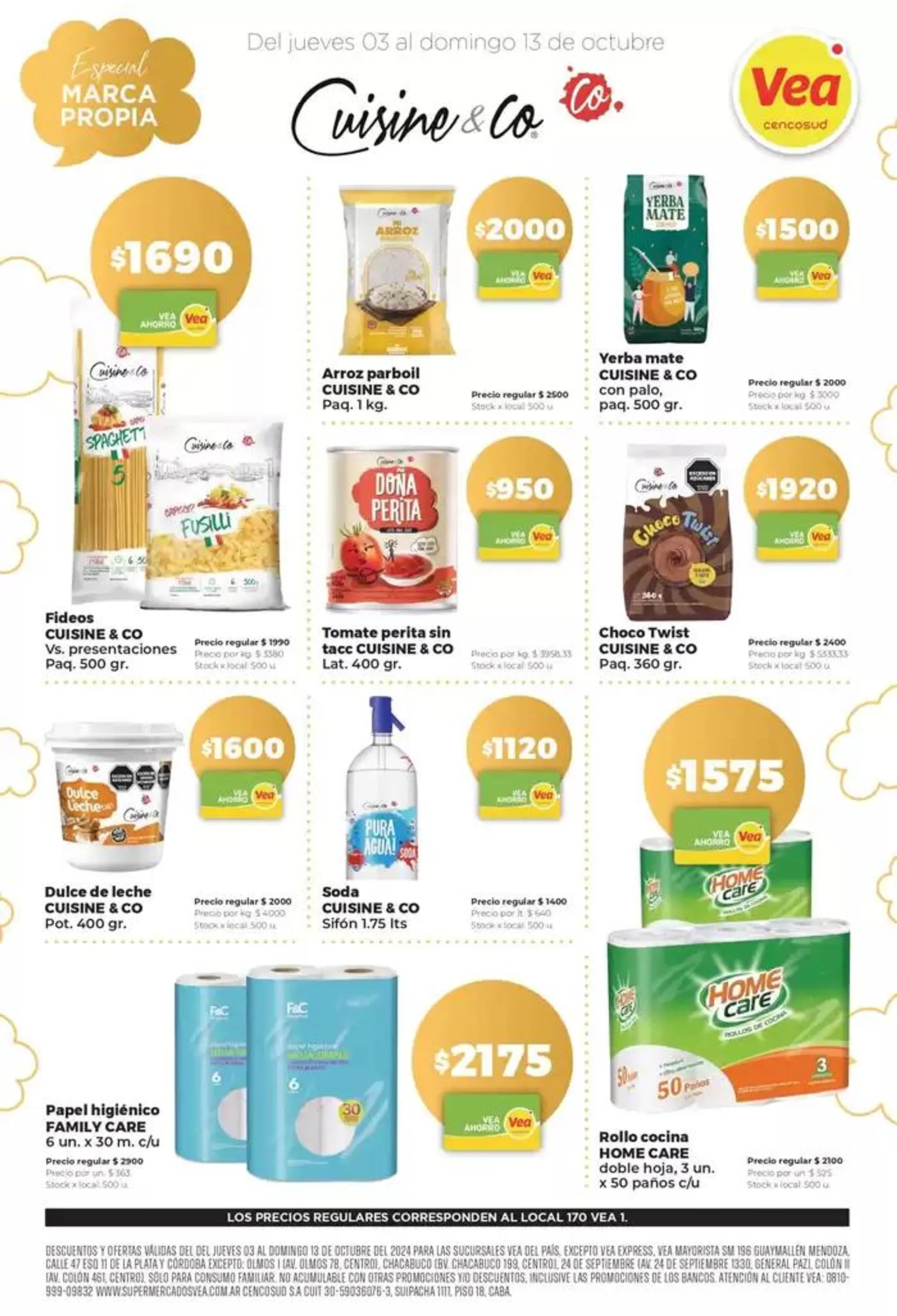 Ofertas de Ofertas Supermercados Vea 3 de octubre al 13 de octubre 2024 - Página 1 del catálogo