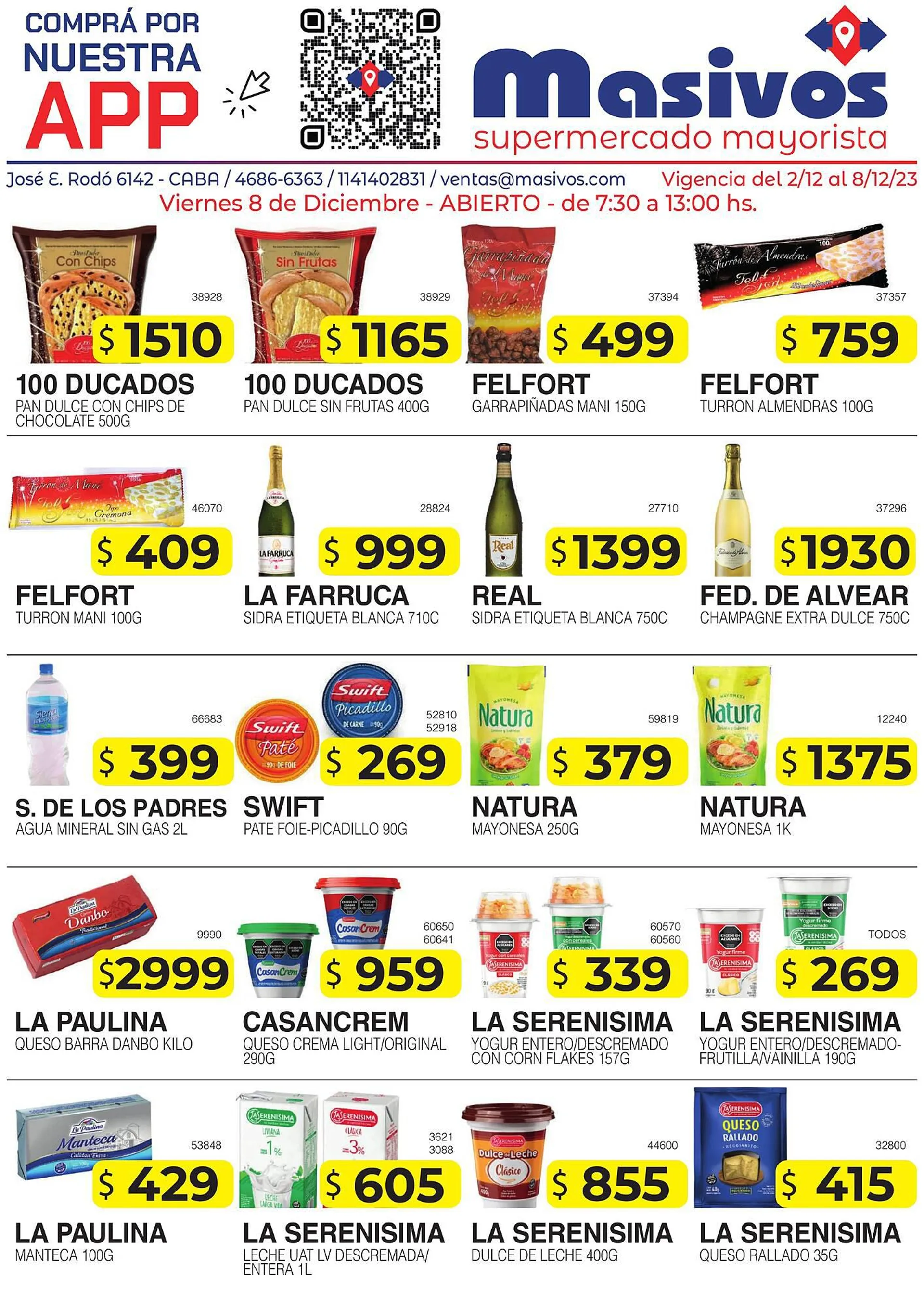 Catálogo Masivos