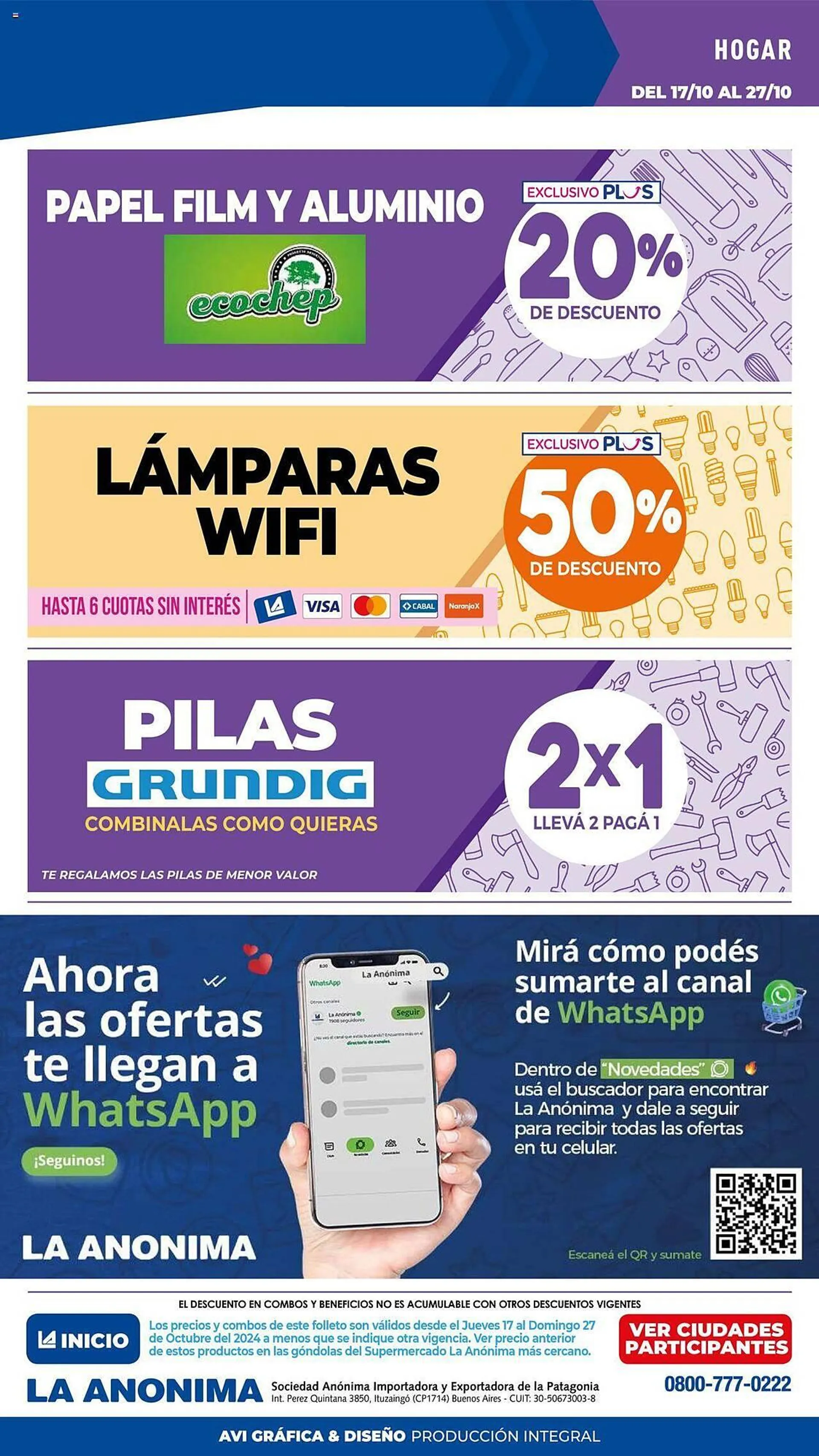 Ofertas de Catálogo La Anonima 17 de octubre al 27 de octubre 2024 - Página 37 del catálogo