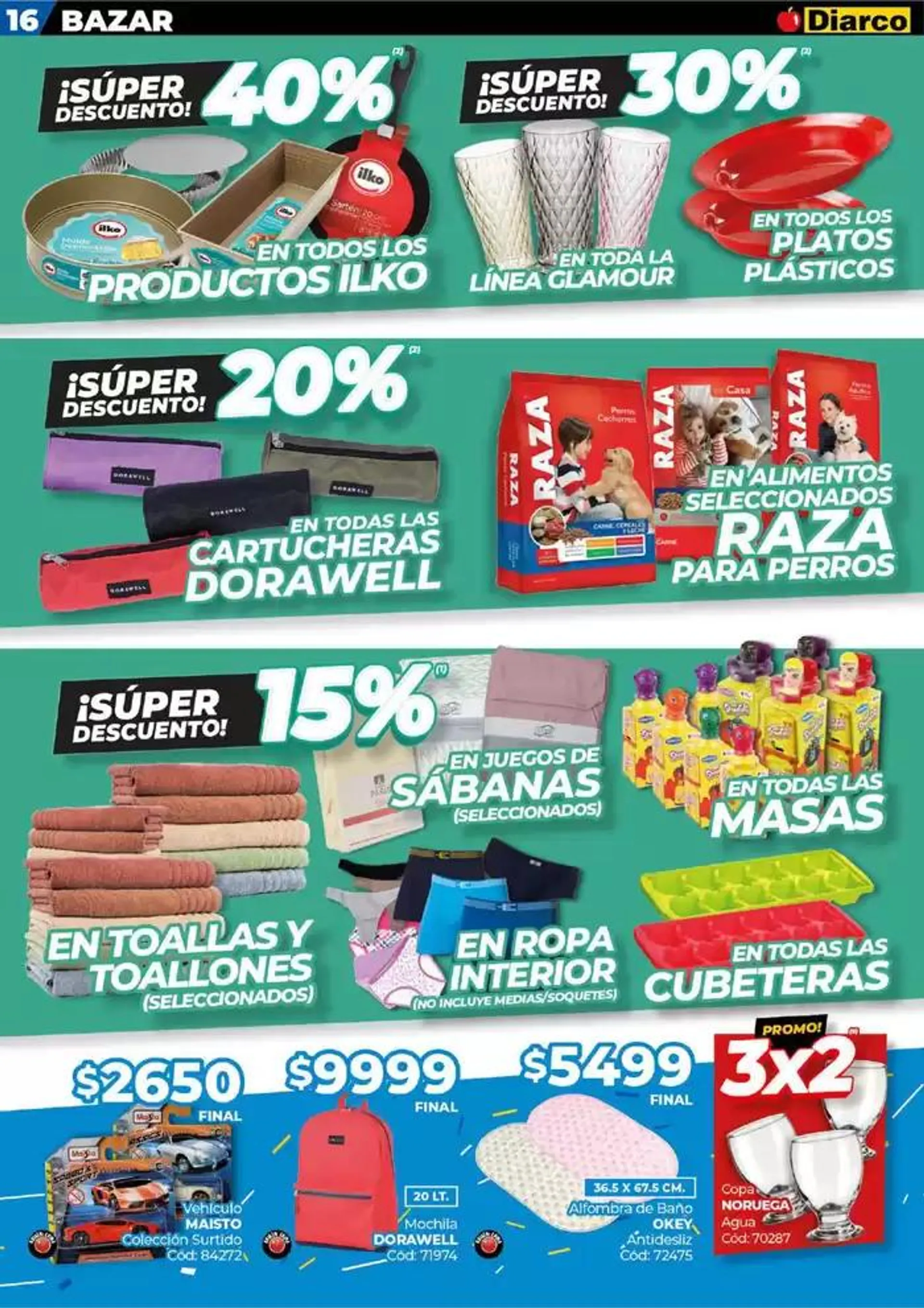 Ofertas de Diarco Ofertas Sur 30 de septiembre al 6 de octubre 2024 - Página 16 del catálogo