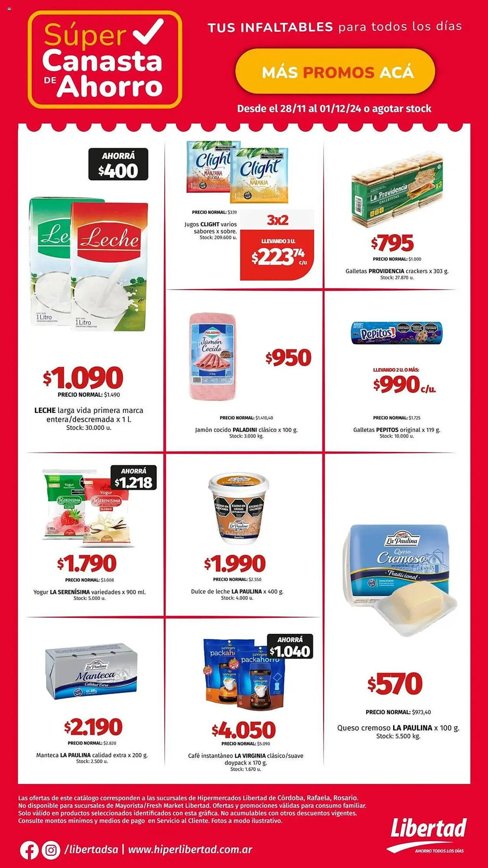 Ofertas de Catálogo Hipermercado Libertad 28 de noviembre al 1 de diciembre 2024 - Página 4 del catálogo