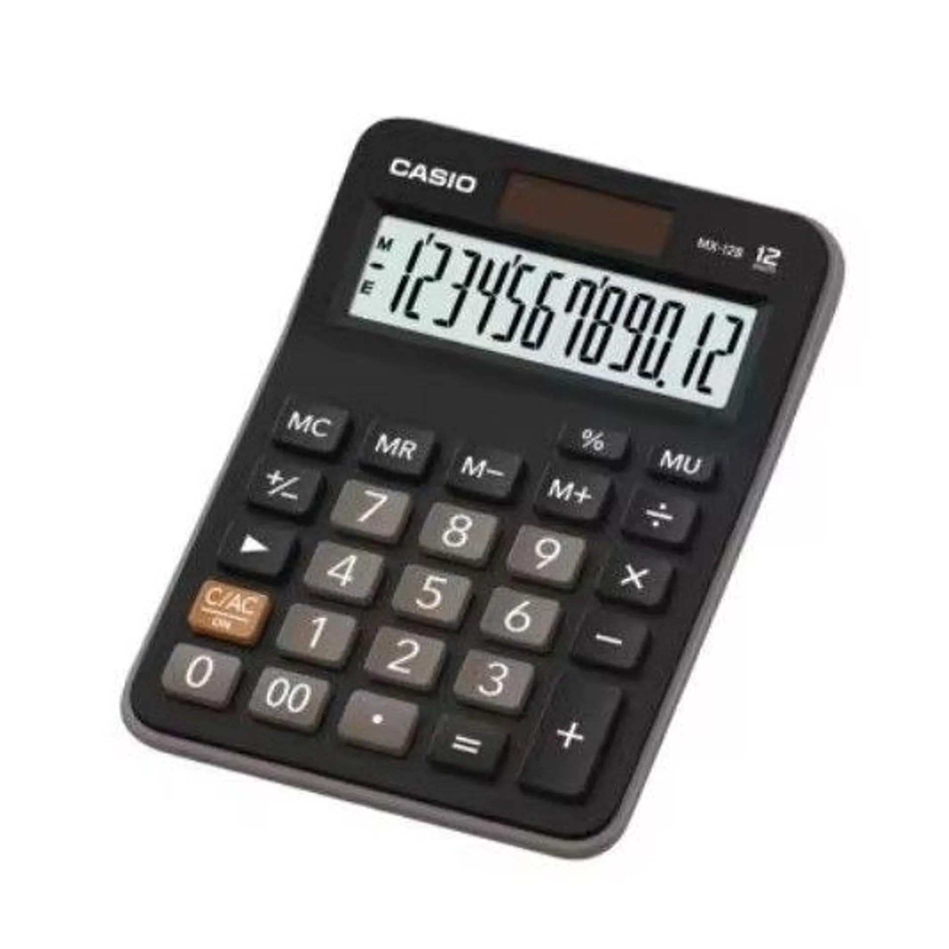 CASIO CALCULADORA MX-12B-BK ESCRITORIO 12 DIG DISP EXTRA GRANDE NEGRO